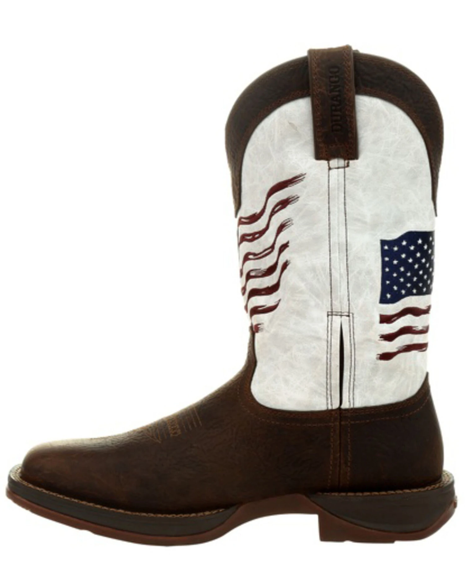 Durango Men's Flag Embroidery Western Performance Boots - Square Toe - Image 2