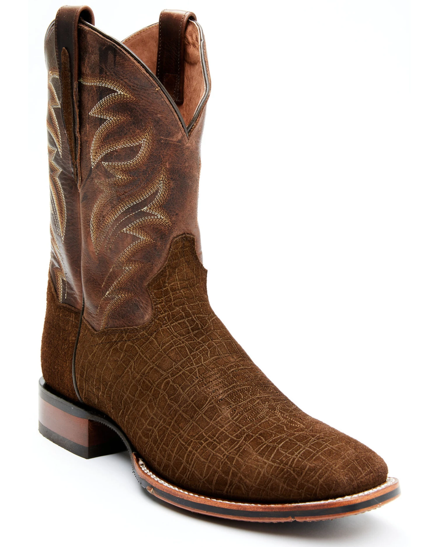 Dan Post Men's Hippo Print Western Performance Boots - Broad Square Toe - Image 7