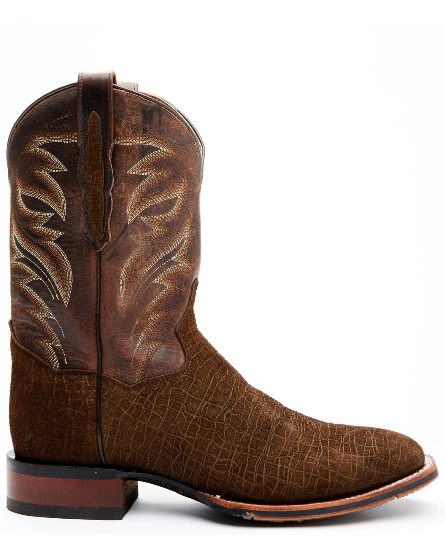 Dan Post Men's Hippo Print Western Performance Boots - Broad Square Toe - Image 2