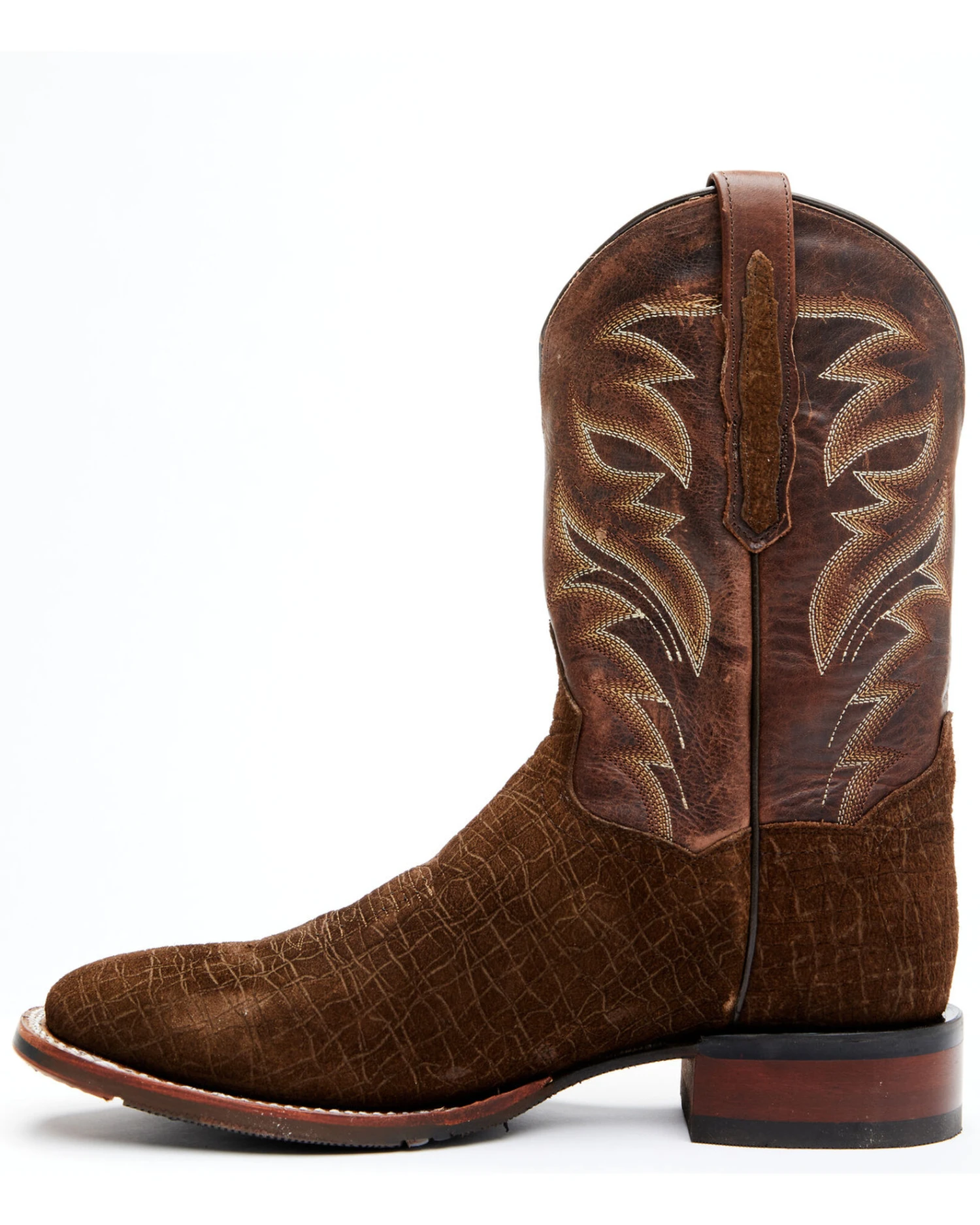 Dan Post Men's Hippo Print Western Performance Boots - Broad Square Toe - Image 5