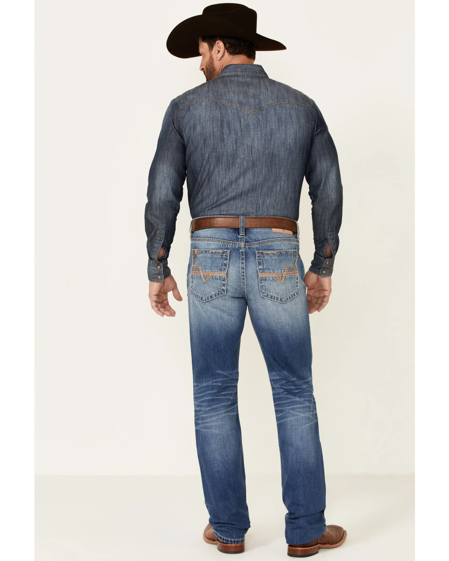 Cody James Core Men's Great Plains Dark Rigid Slim Straight Jeans - Image 3