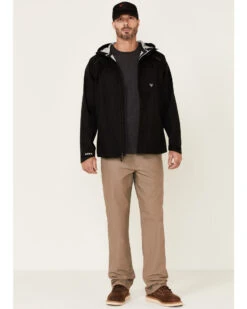 Hawx Men's Pro Elements Zip-Front Hooded Poly-Shell Work Jacket