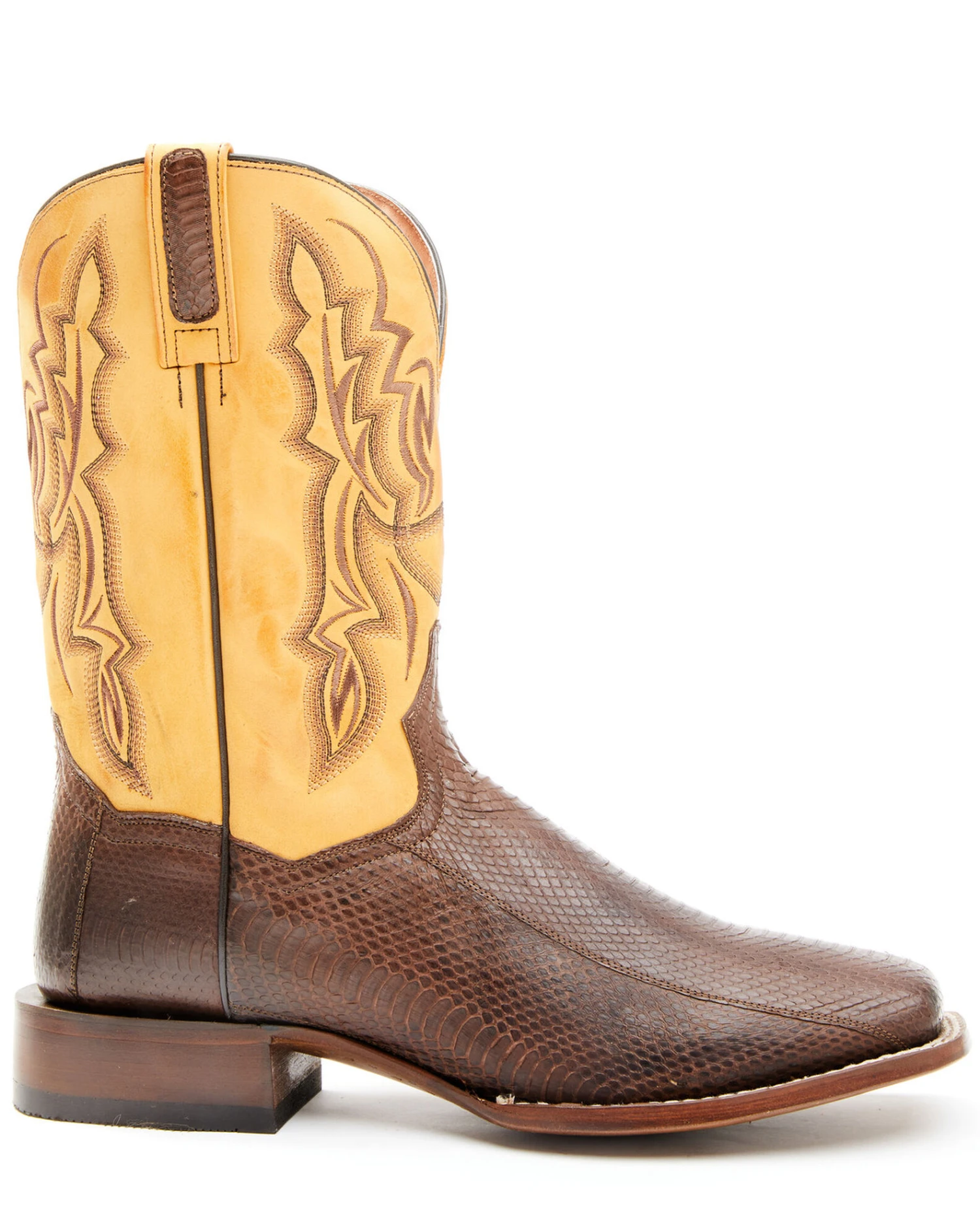 Dan Post Men's Exotic Snake Western Boots - Broad Square Toe - Image 2