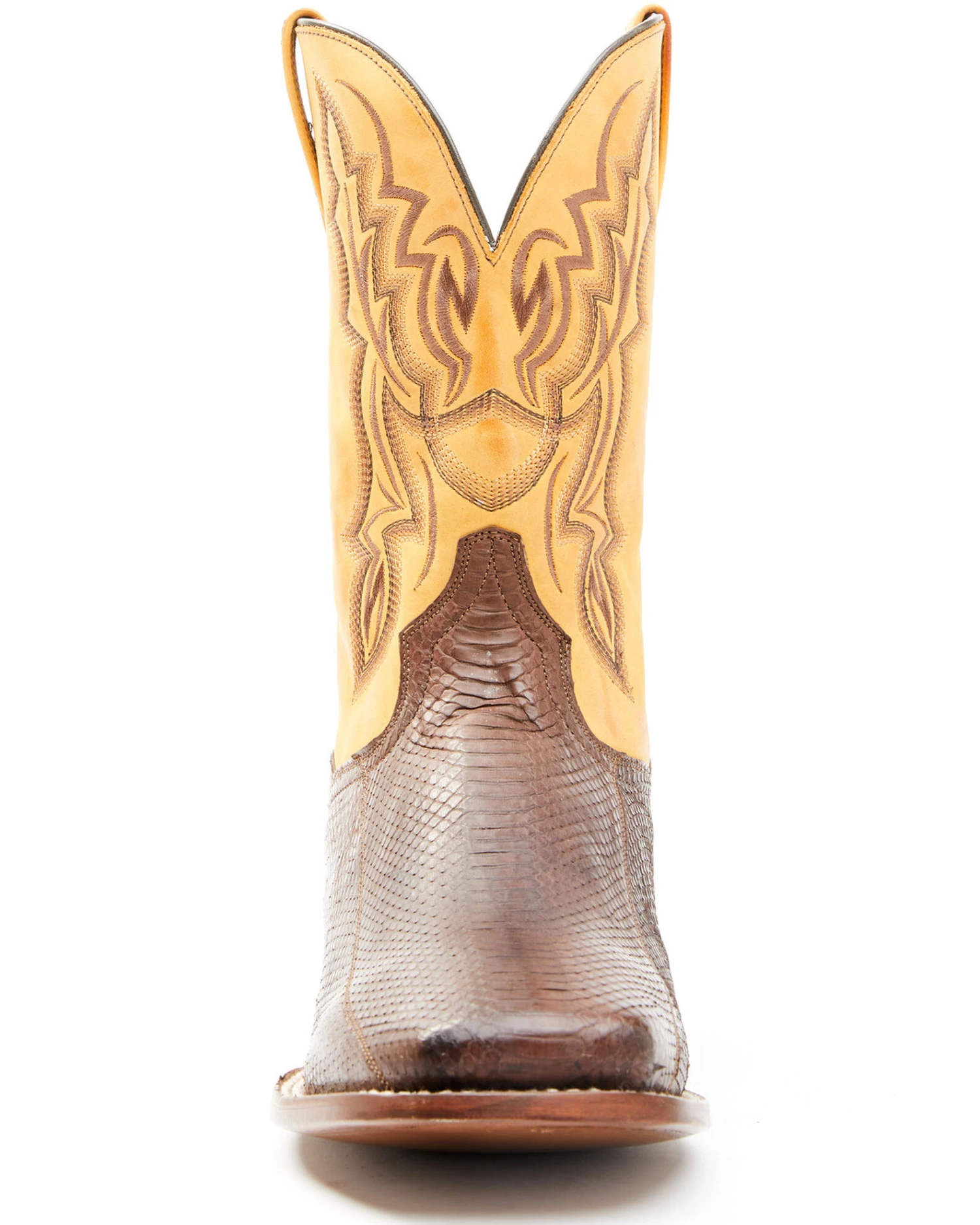 Dan Post Men's Exotic Snake Western Boots - Broad Square Toe - Image 4