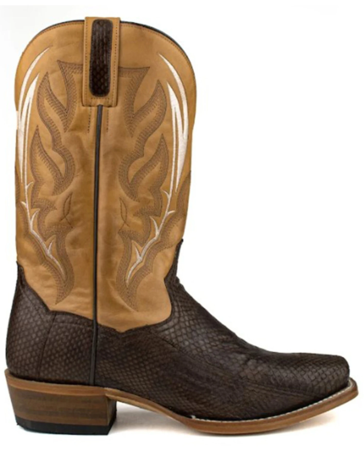 Dan Post Men's Exotic Snake Skin Western Boots - Square Toe - Image 7