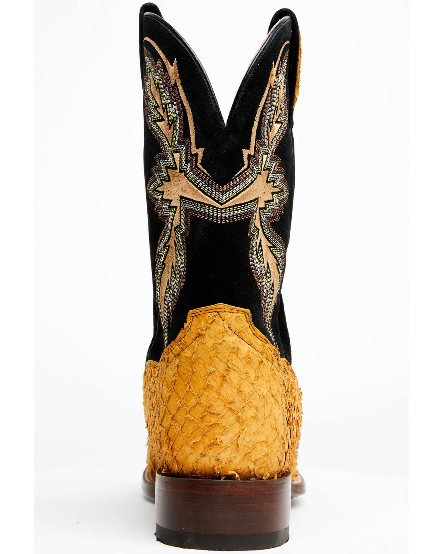 Dan Post Men's Exotic Sea Bass Skin Western Boots - Broad Square Toe - Image 6