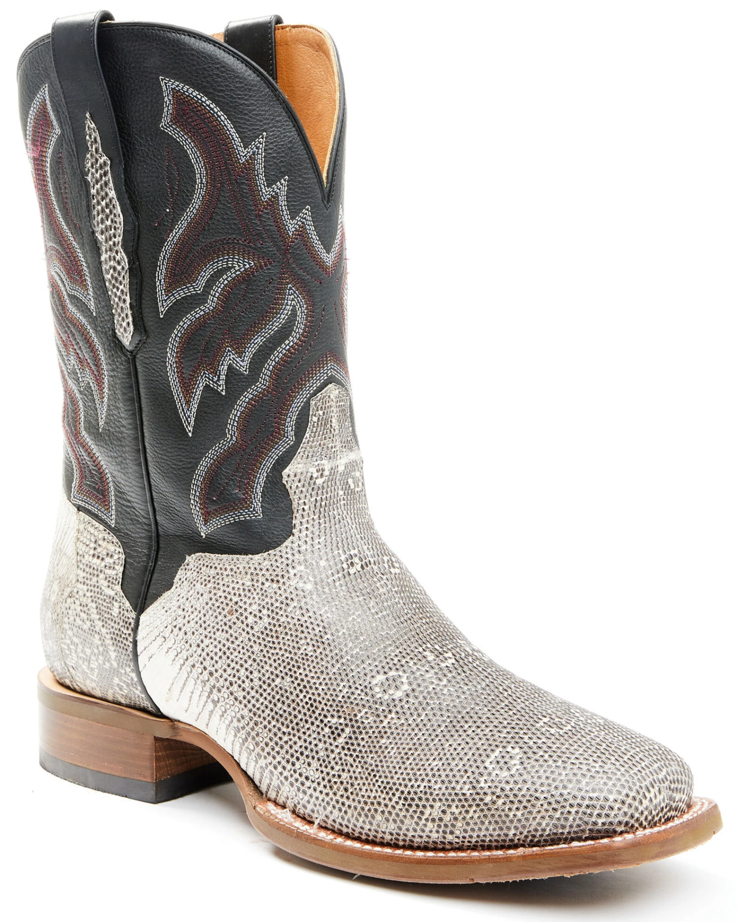 El Dorado Men's Natural Ring Tail Lizard Exotic Western Boots - Broad Square Toe - Image 7