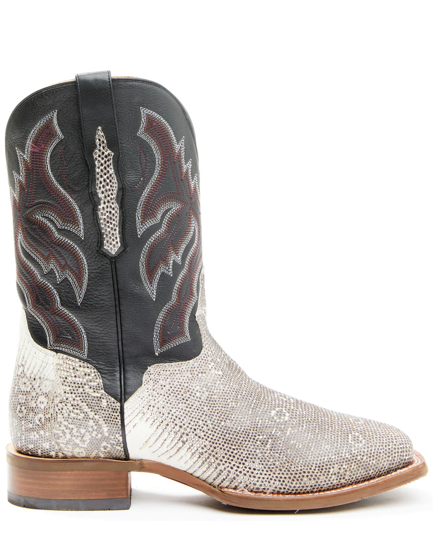 El Dorado Men's Natural Ring Tail Lizard Exotic Western Boots - Broad Square Toe - Image 2