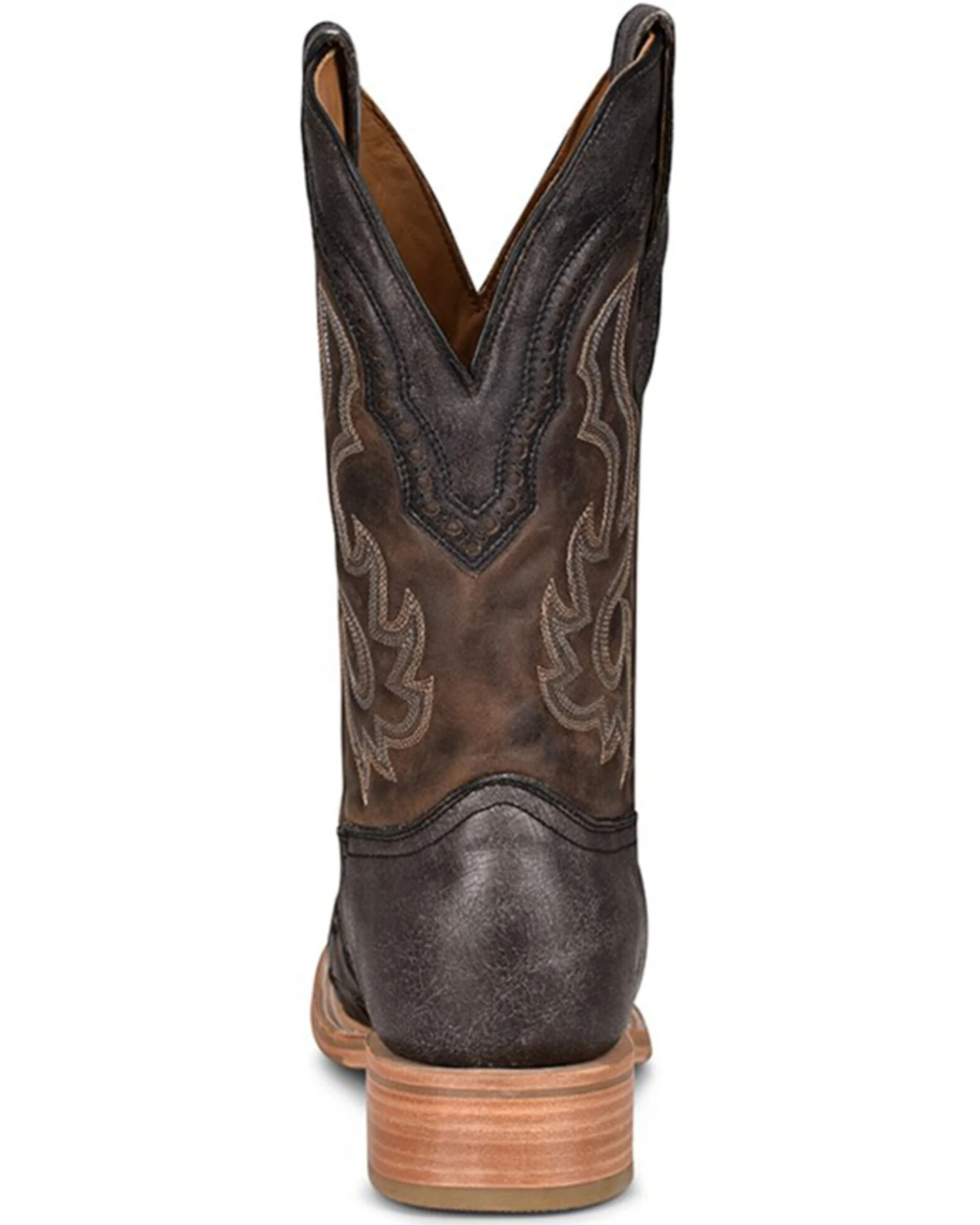 Corral Men's Black Embroidery Western Boots - Broad Square Toe - Image 3