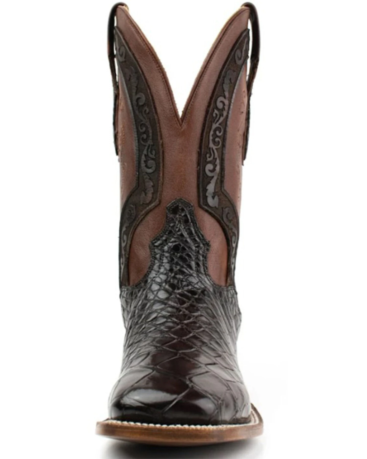 El Dorado Men's American Alligator Exotic Western Boots - Broad Square Toe - Image 4