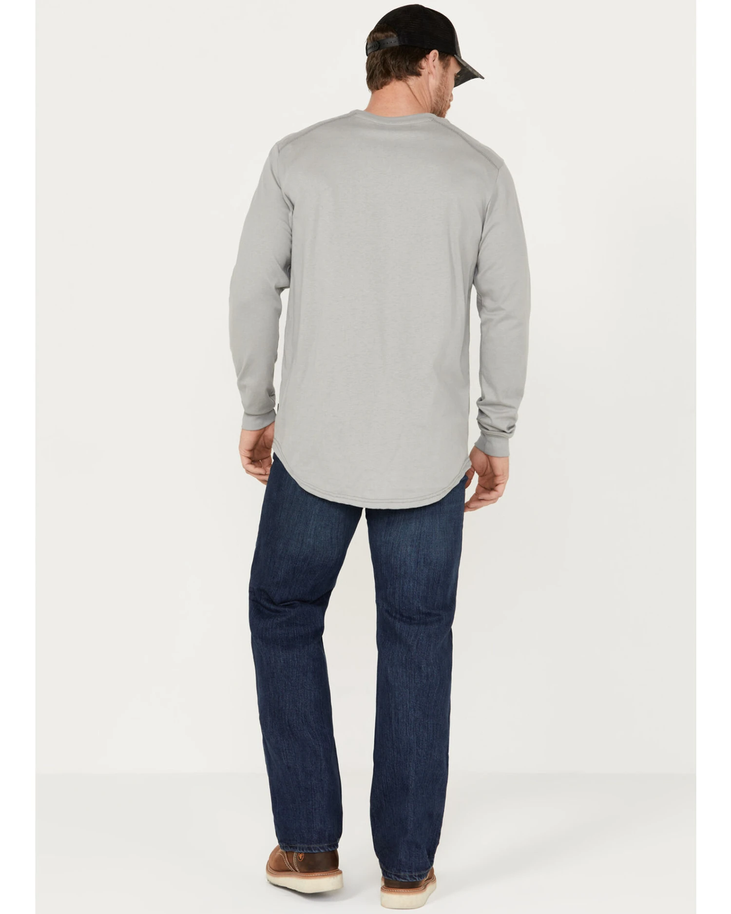 Hawx Men's FR Sheridan Dark Wash 5-Pocket Slim Bootcut Stretch Jeans - Image 4