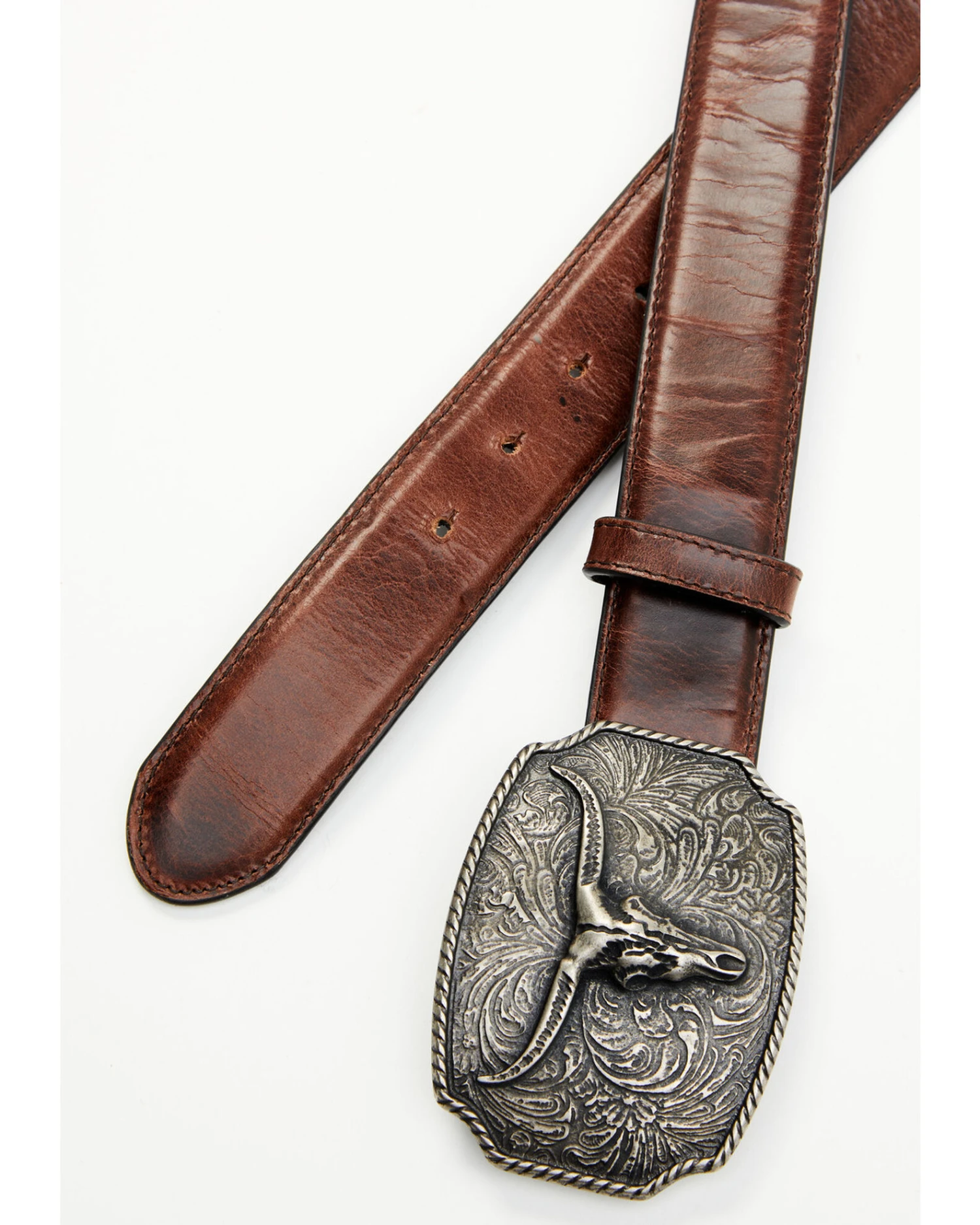 Cody James Men's Longhorn Scroll Buckle Belt - Image 2