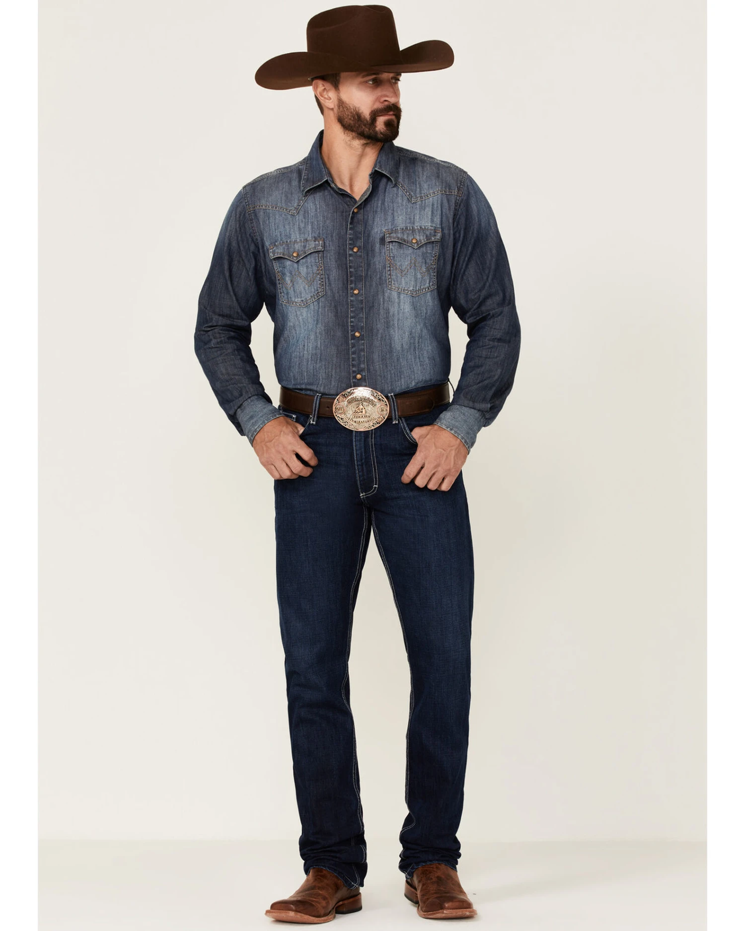 Kimes Ranch Men's Thomas Dark Wash Straight Bootcut Riding Jeans - Image 2