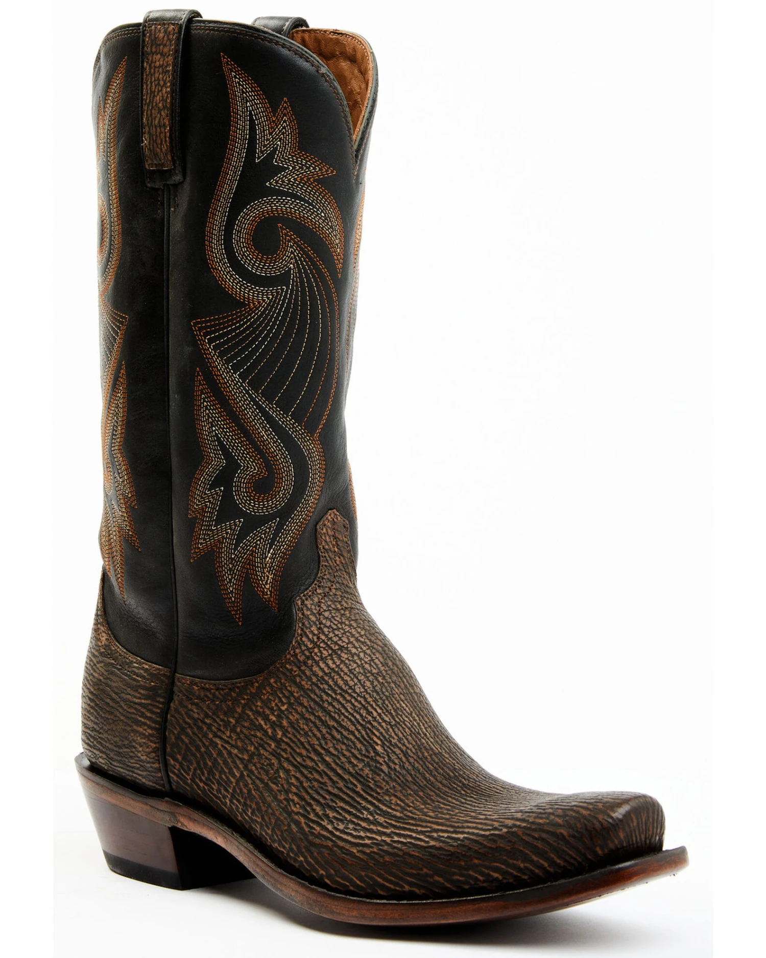 Lucchese Men's Mingus Exotic Shark Western Boots - Square Toe - Image 6