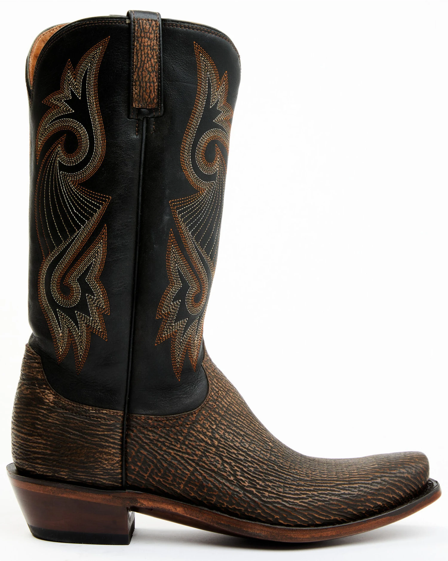 Lucchese Men's Mingus Exotic Shark Western Boots - Square Toe - Image 3