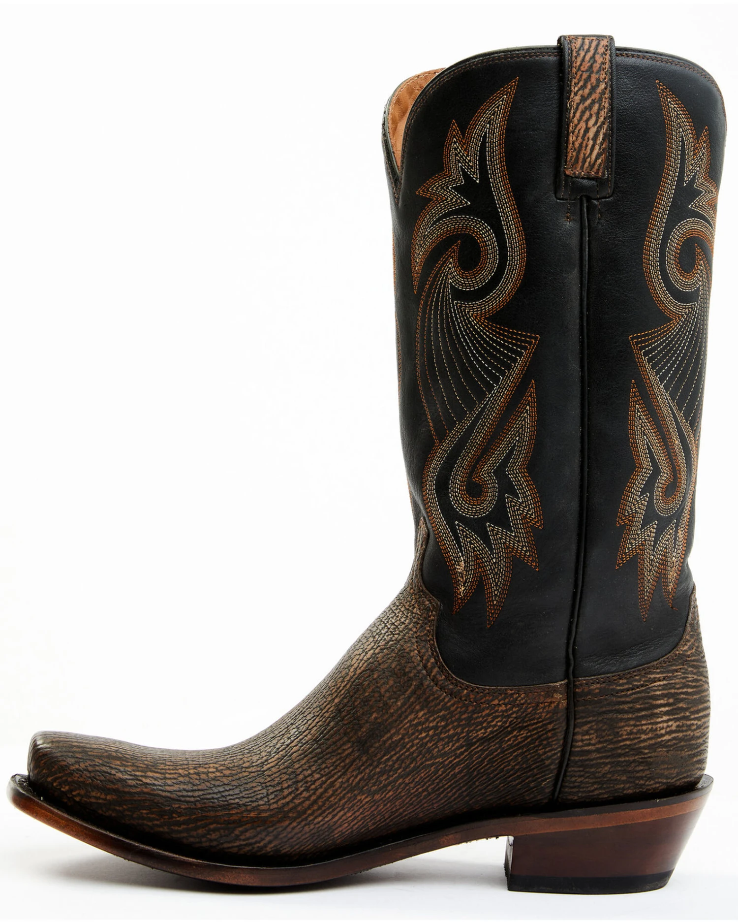 Lucchese Men's Mingus Exotic Shark Western Boots - Square Toe - Image 4