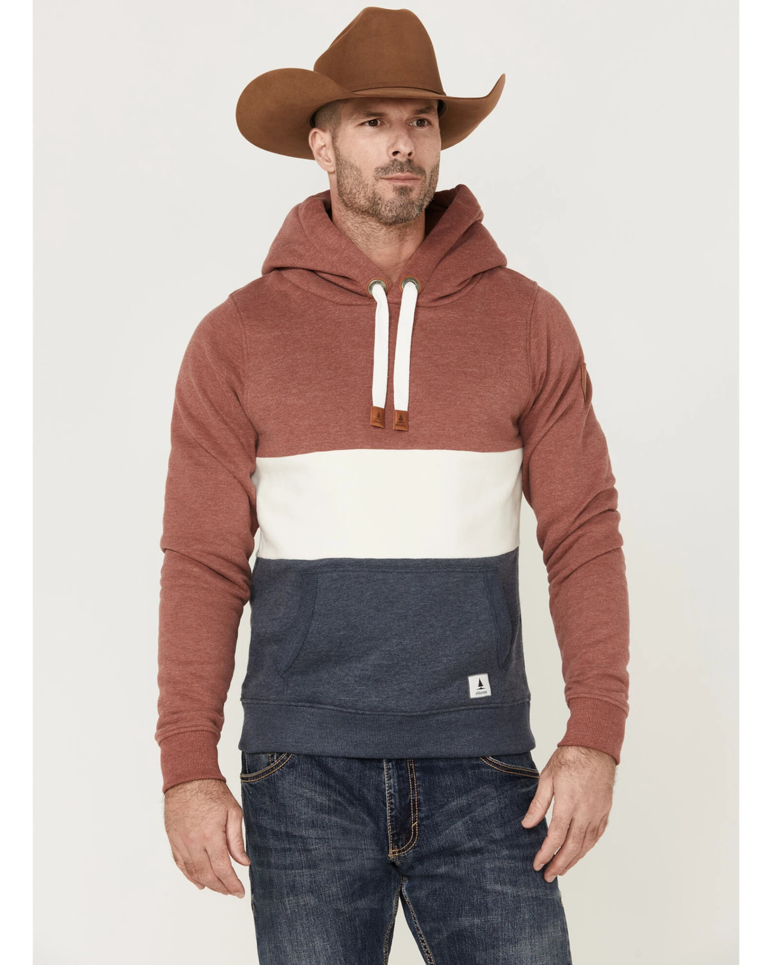 Wanakome Men's Rivera Colorblock Hooded Pullover Sweatshirt - Image 3