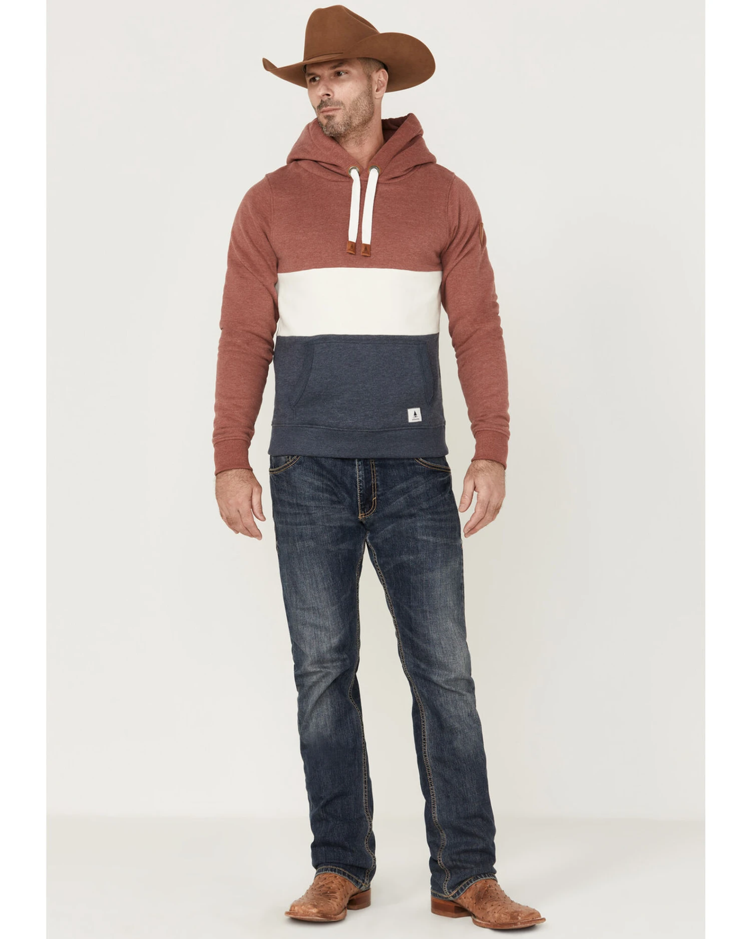 Wanakome Men's Rivera Colorblock Hooded Pullover Sweatshirt - Image 2