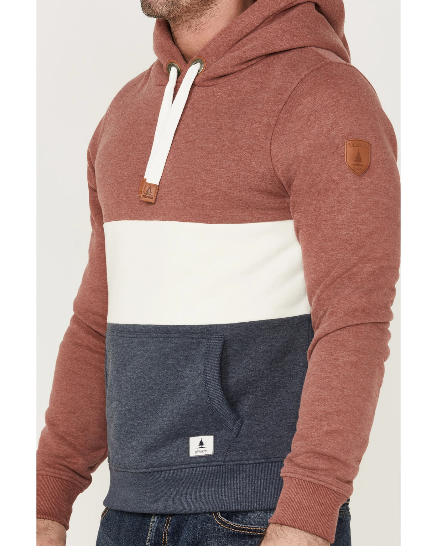 Wanakome Men's Rivera Colorblock Hooded Pullover Sweatshirt - Image 4