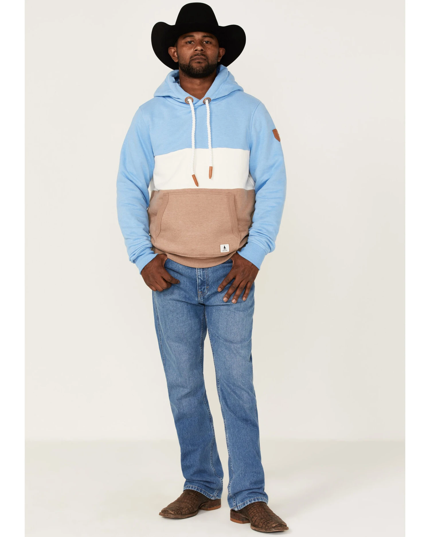 Wanakome Men's Rivera Colorblock Pullover Hooded Sweatshirt - Image 4