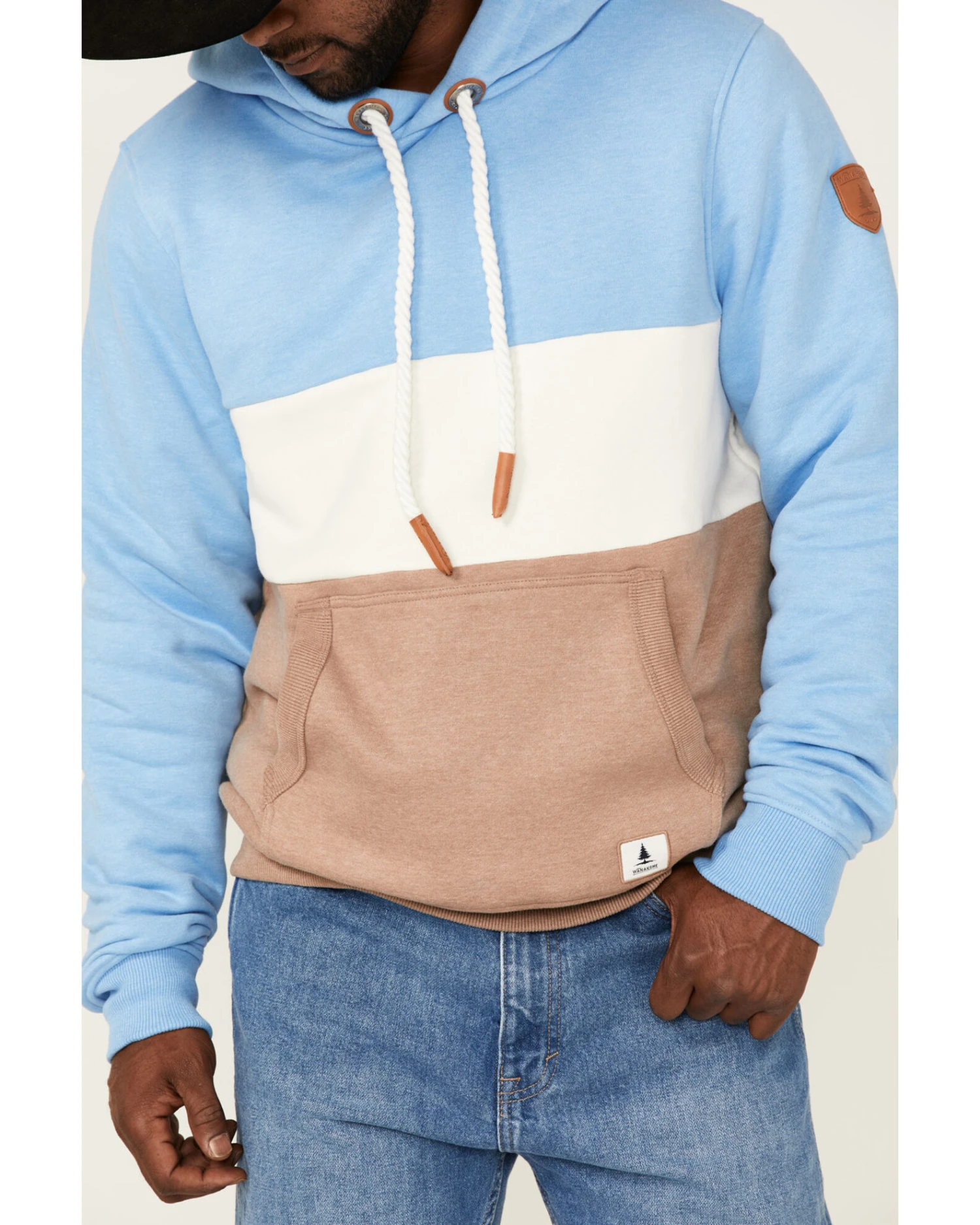 Wanakome Men's Rivera Colorblock Pullover Hooded Sweatshirt - Image 3