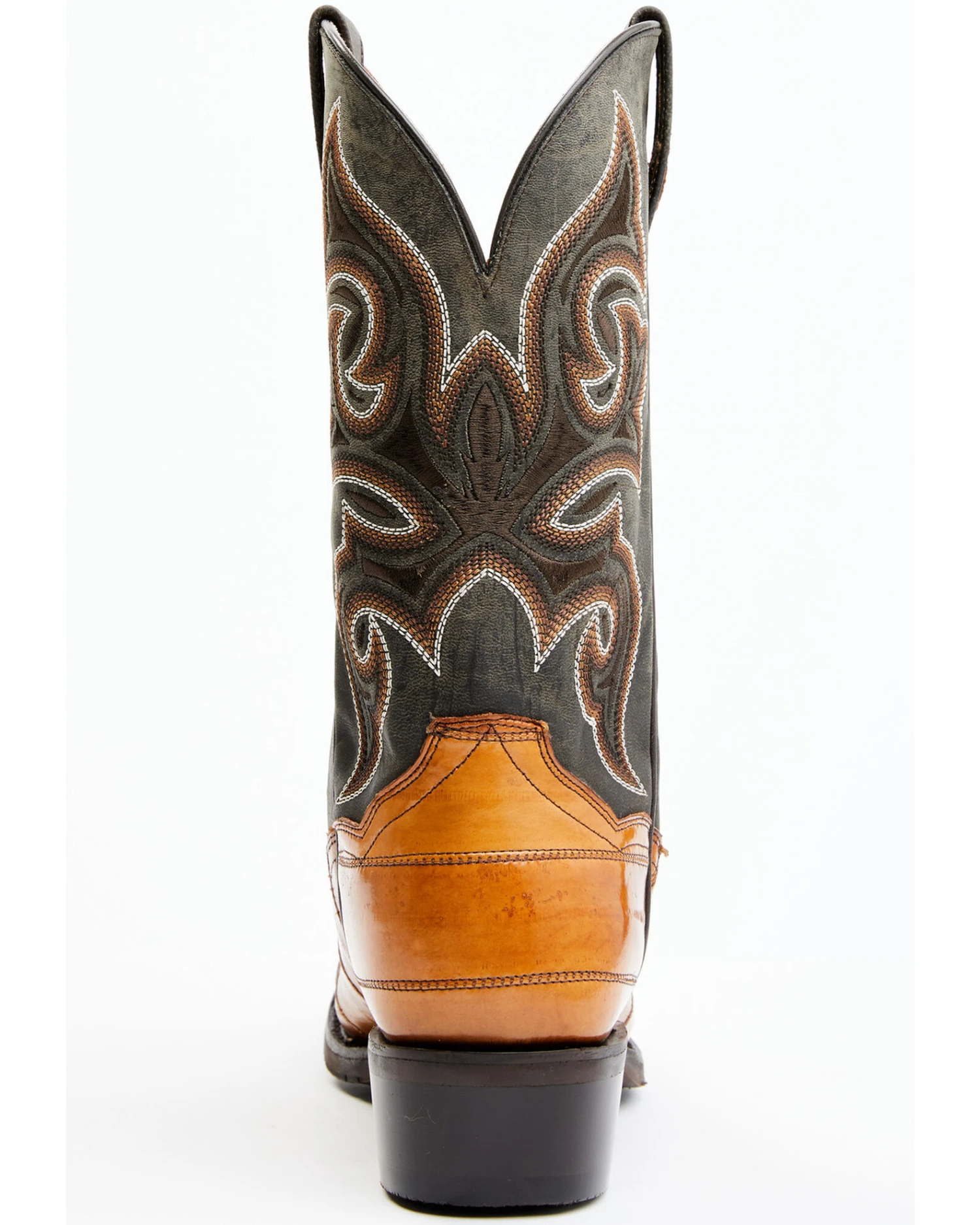 Dan Post Men's Camel Eel Exotic Western Boots - Square Toe - Image 2