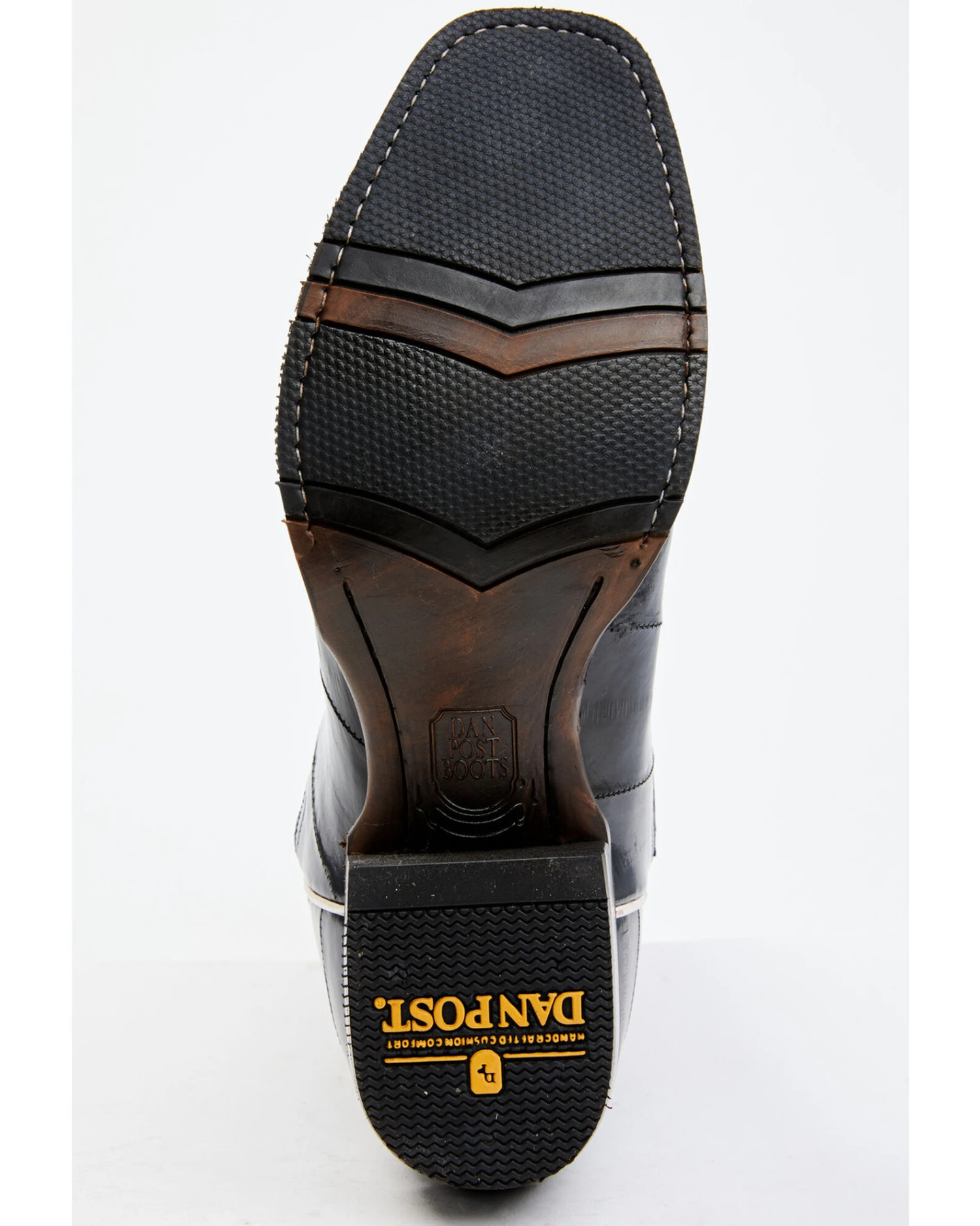 Dan Post Men's Eel Exotic Blue Western Boots - Square Toe - Image 3