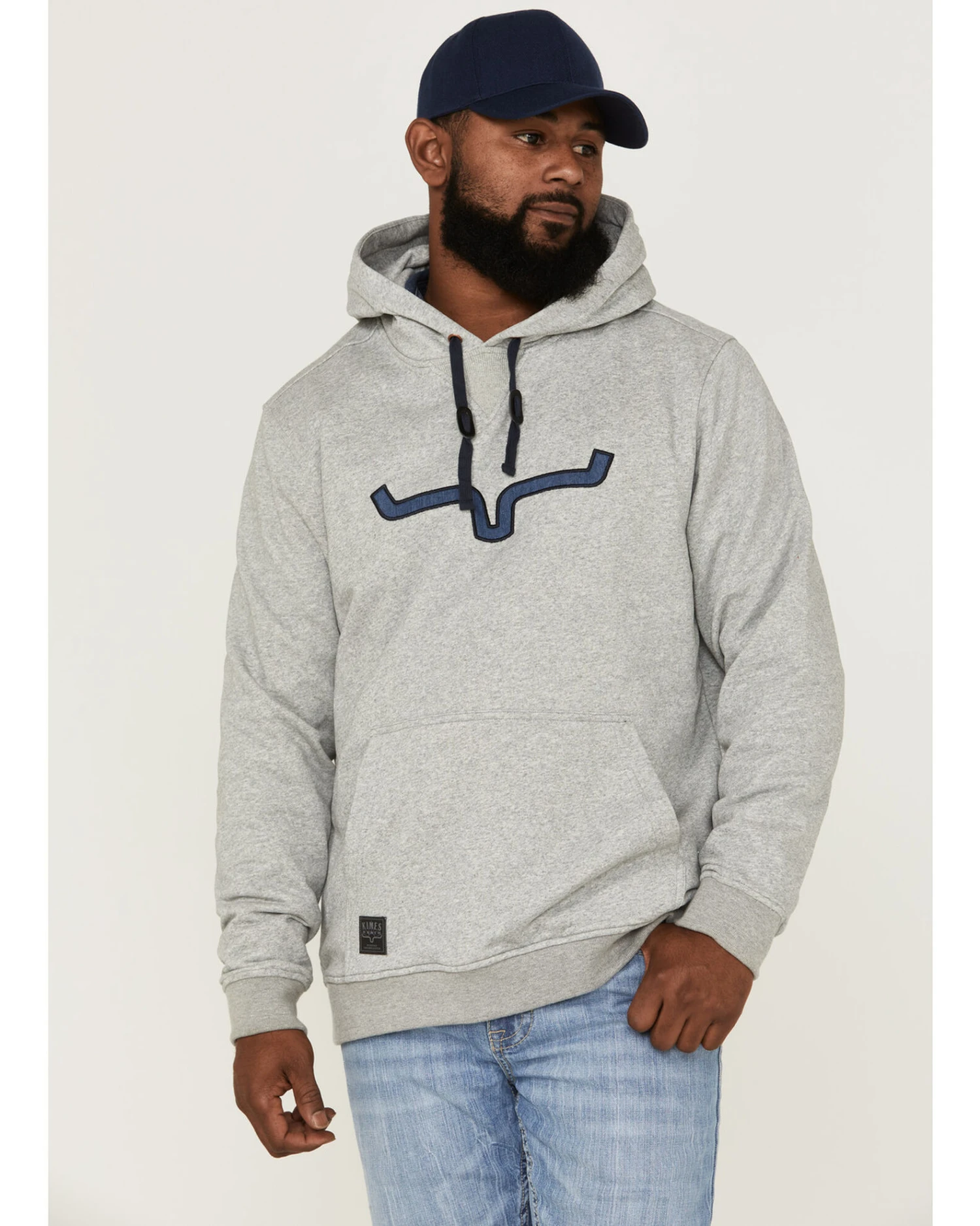 Kimes Ranch Men's TTL Heather Gray Logo Embroidered Hooded Sweatshirt - Image 4