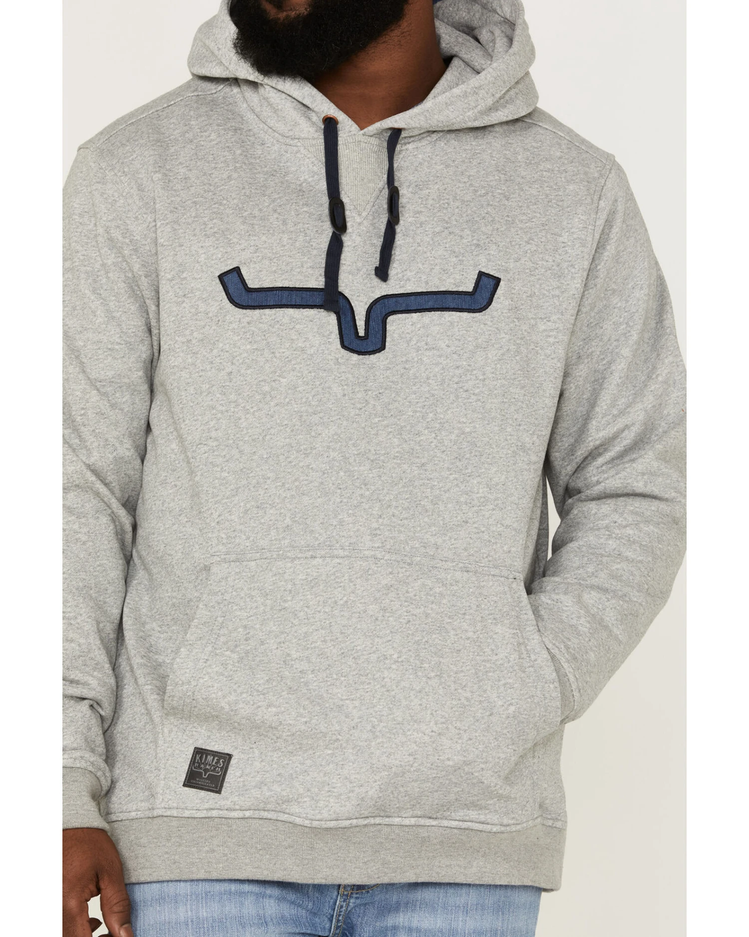 Kimes Ranch Men's TTL Heather Gray Logo Embroidered Hooded Sweatshirt - Image 3