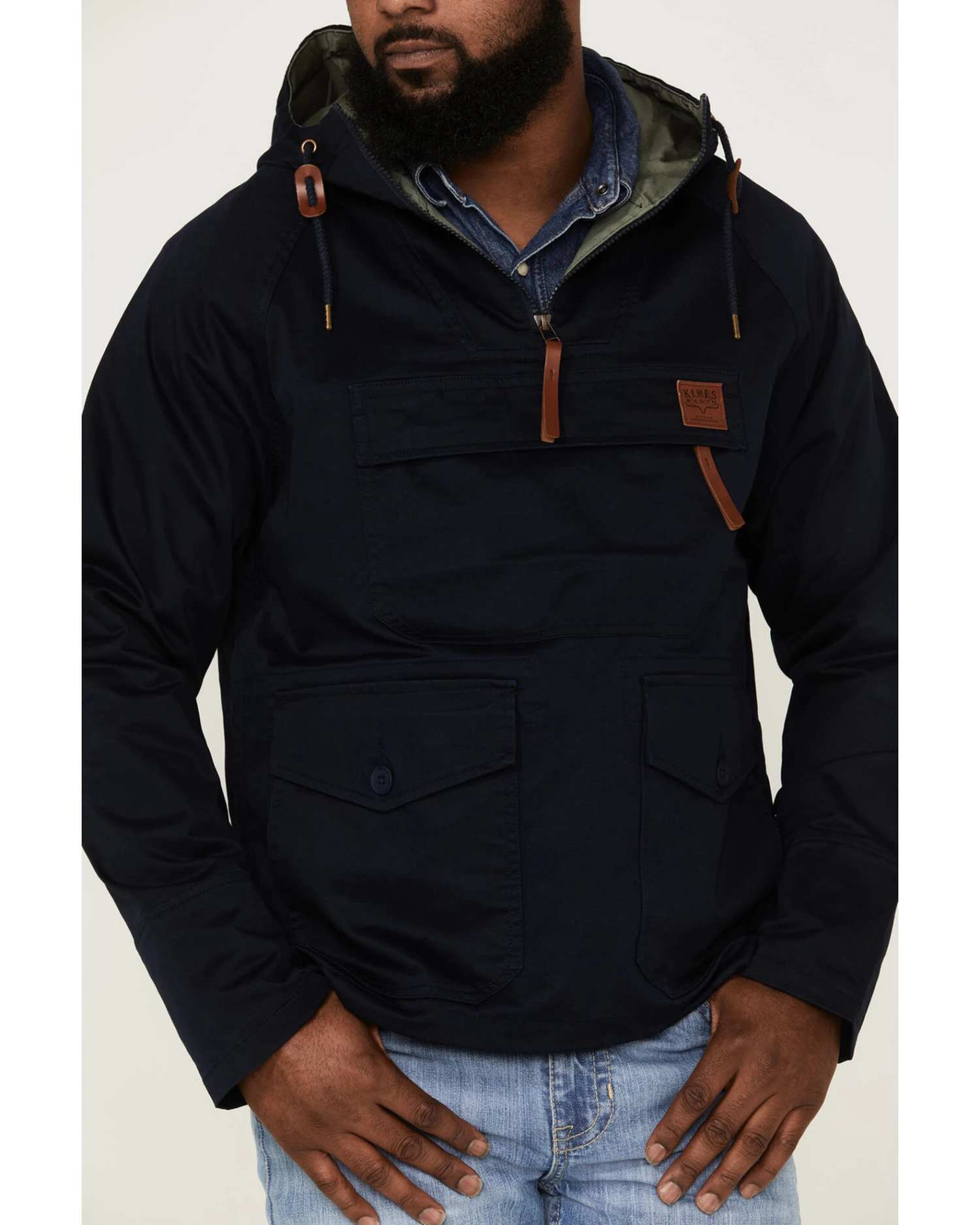 Kimes Ranch Men's Any-Day 1/4 Zip Front Hooded Pullover - Image 4