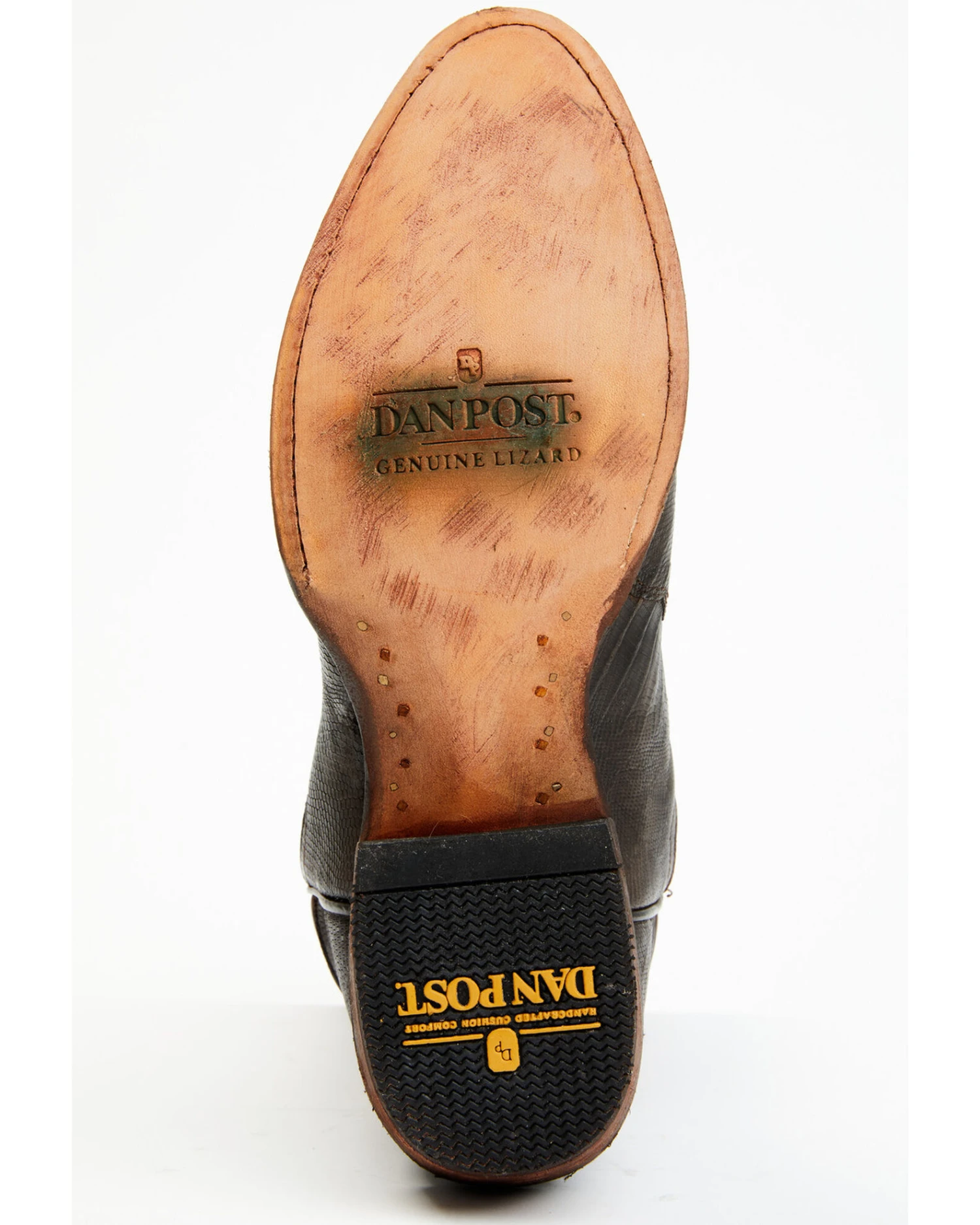 Dan Post Men's Exotic Teju Lizard Leather Tall Western Boots - Round Toe