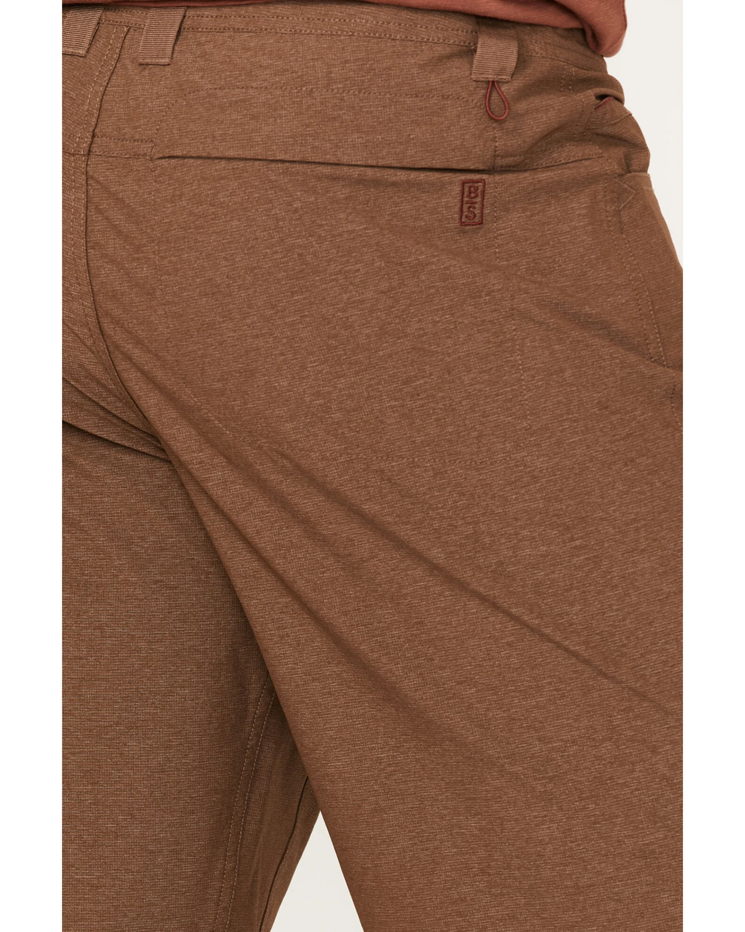 Brothers & Sons Men's Stretch Ripstop Brown Slim Straight Cargo Shorts - Image 2