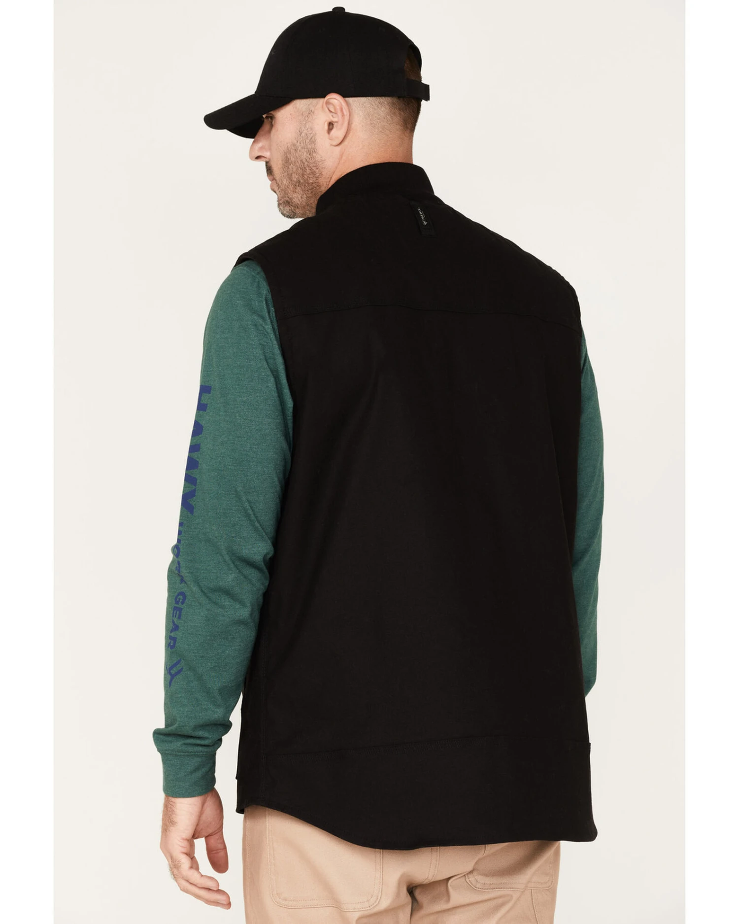 Hawx Men's Canvas Zip-Front Insulated Work Vest - Image 4