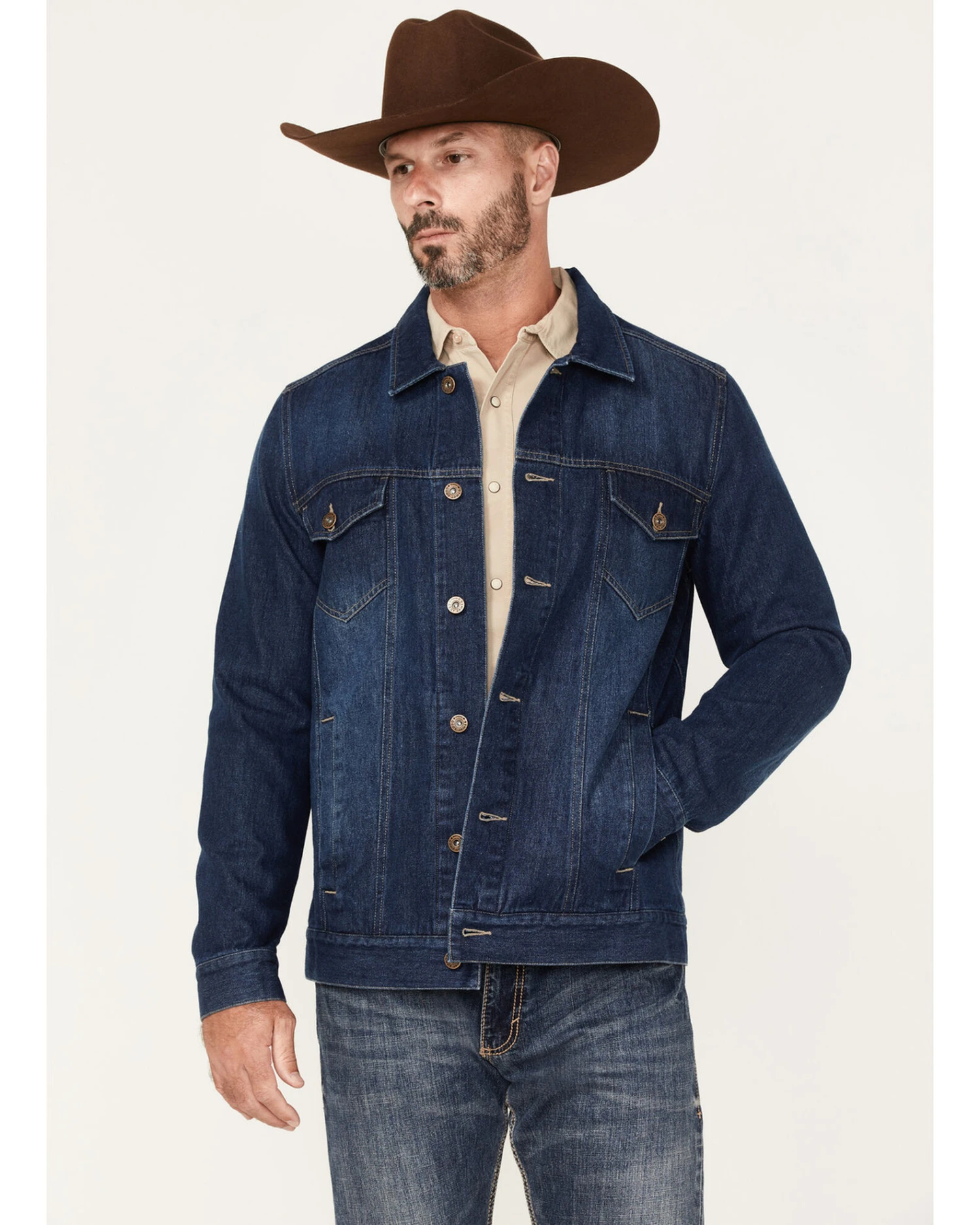 Cody James Men's Coasting Medium Wash Unlined Denim Jacket - Image 2
