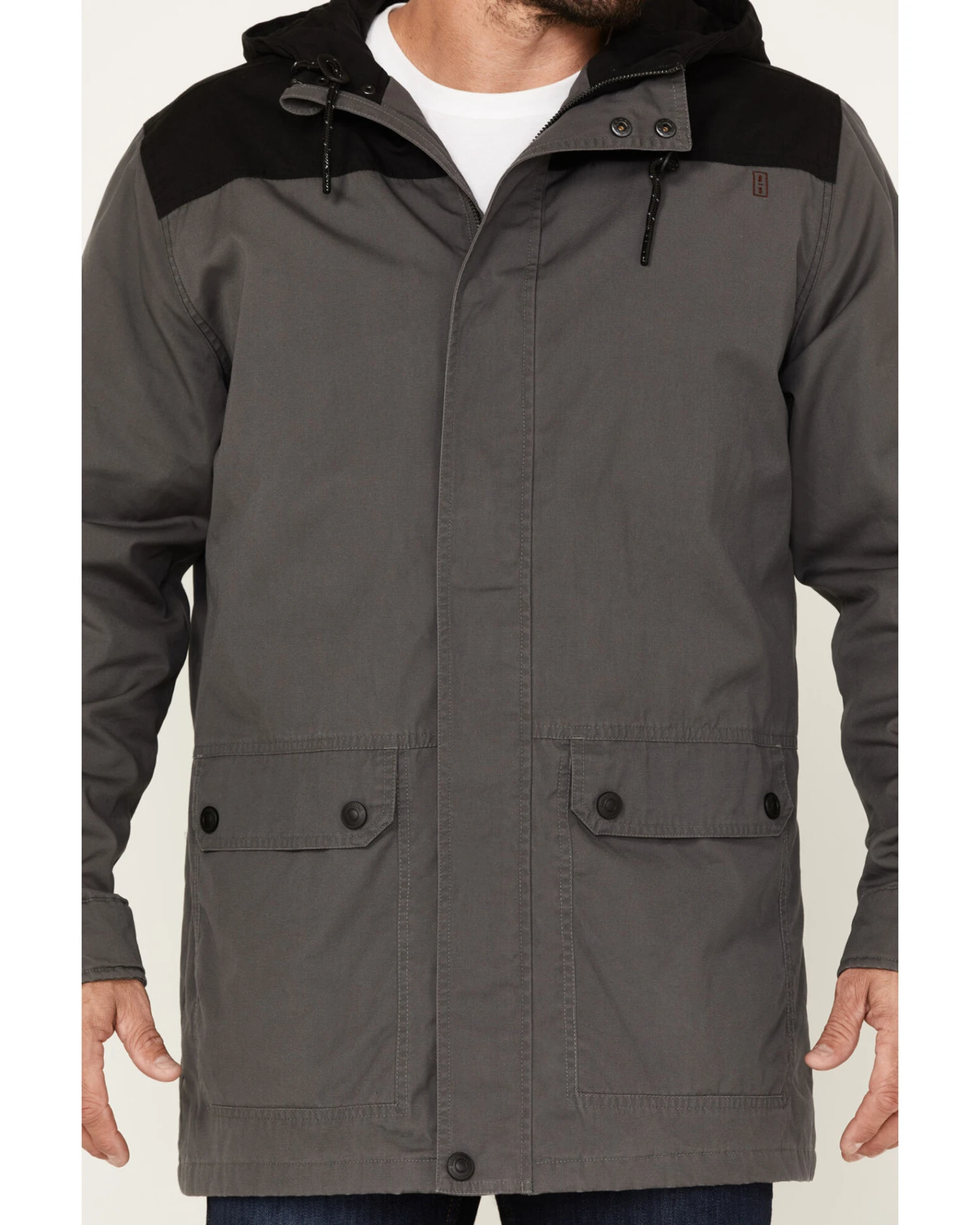 Brothers & Sons Men's Cruiser Waxed Canvas Hooded Jacket - Image 4