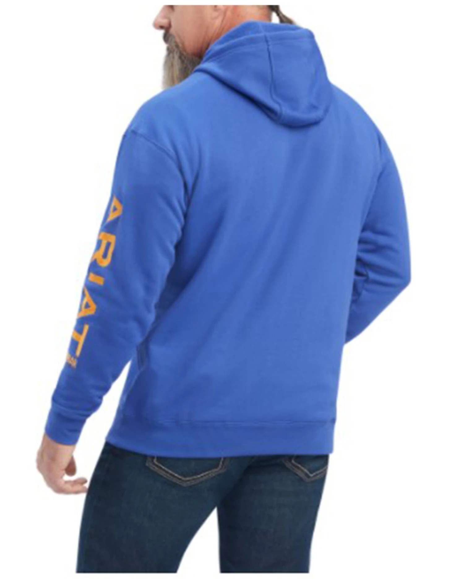 Ariat Men's Rebar Logo Sleeve Graphic Hooded Work Sweatshirt - Big & Tall - Image 2