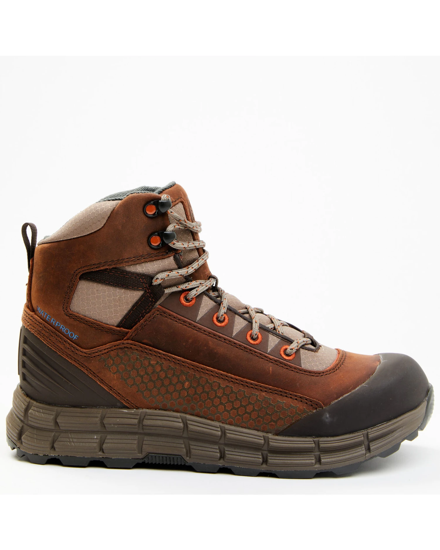 Brothers & Sons Men's Lace-Up Waterproof Hiker Boots - Round Toe - Image 7