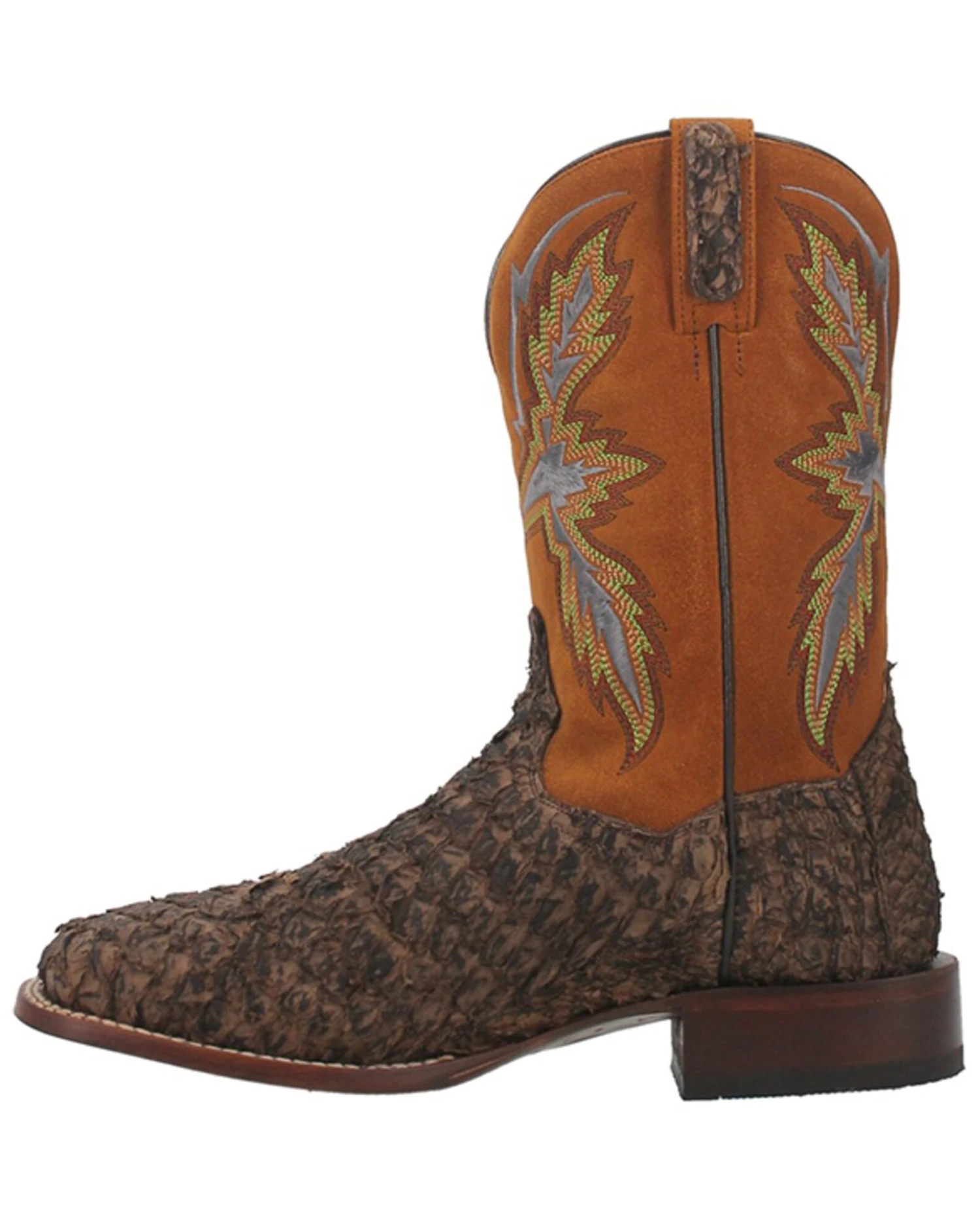Dan Post Men's Dorsal Sea Bass Exotic Western Boots - Broad Square Toe - Image 4