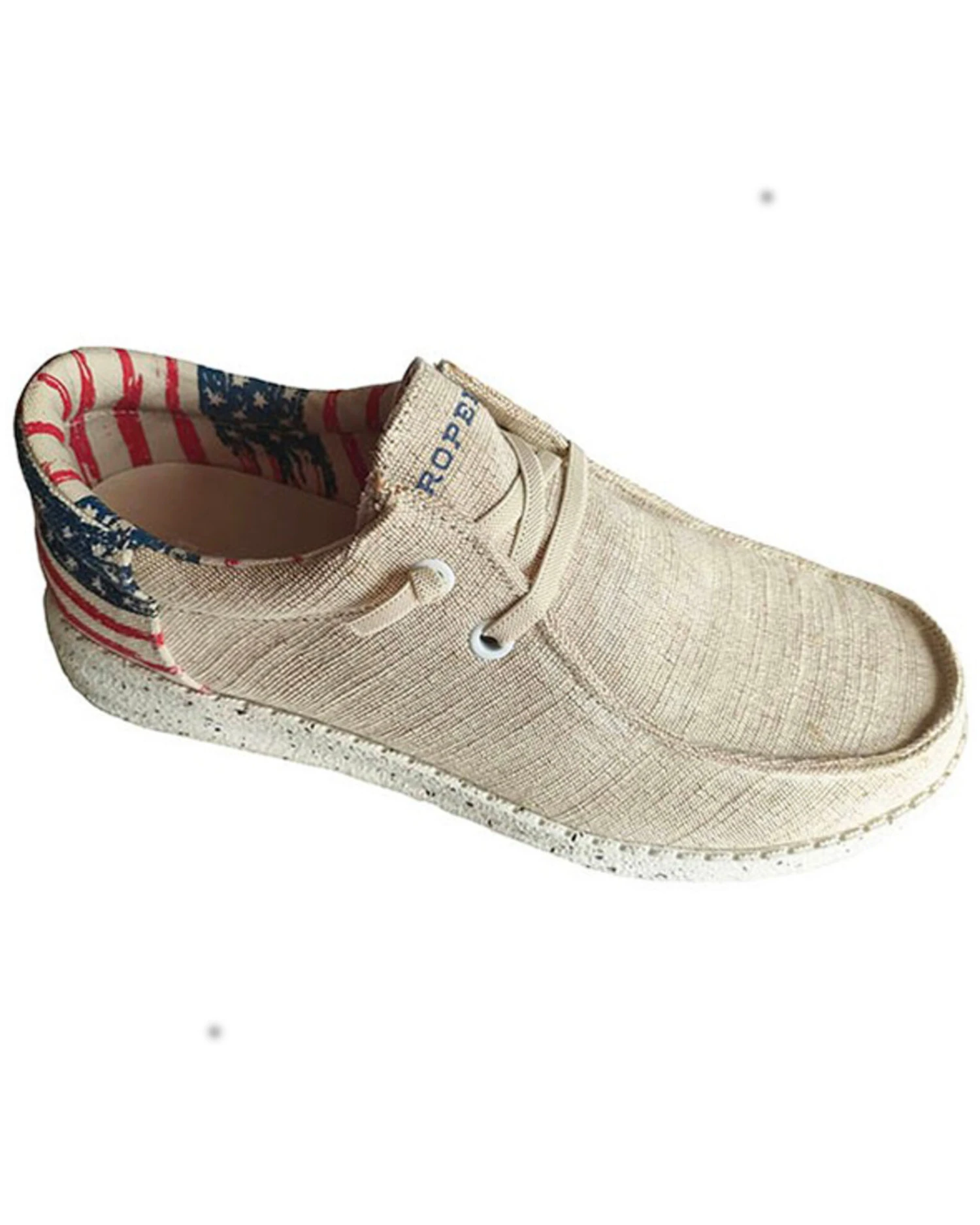 Roper Men's Hang Loose Flag Heel Casual Chukka Shoes - Moc Toe
