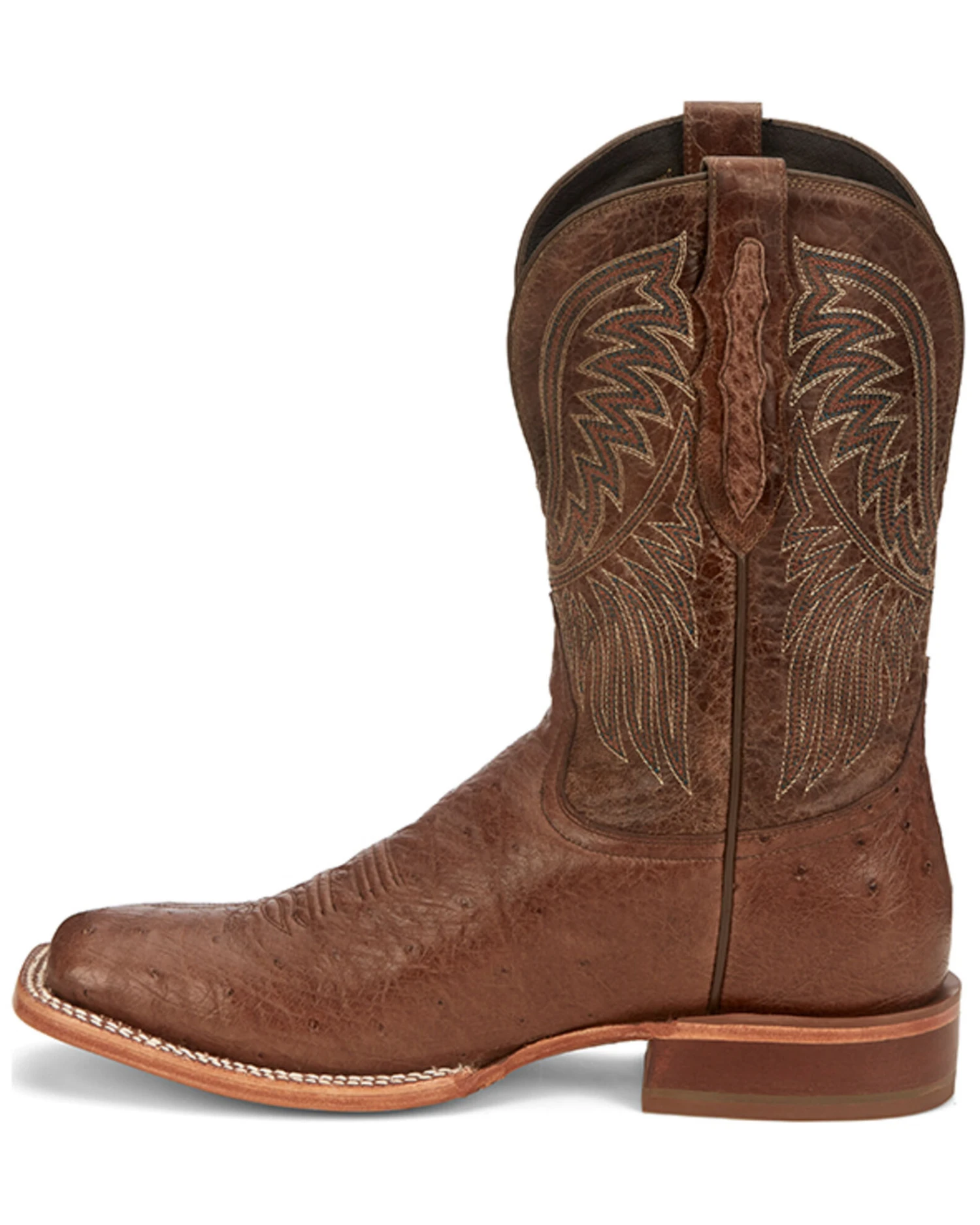 Tony Lama Men's Alamosa Smooth Ostrich Western Boots - Broad Square Toe - Image 7