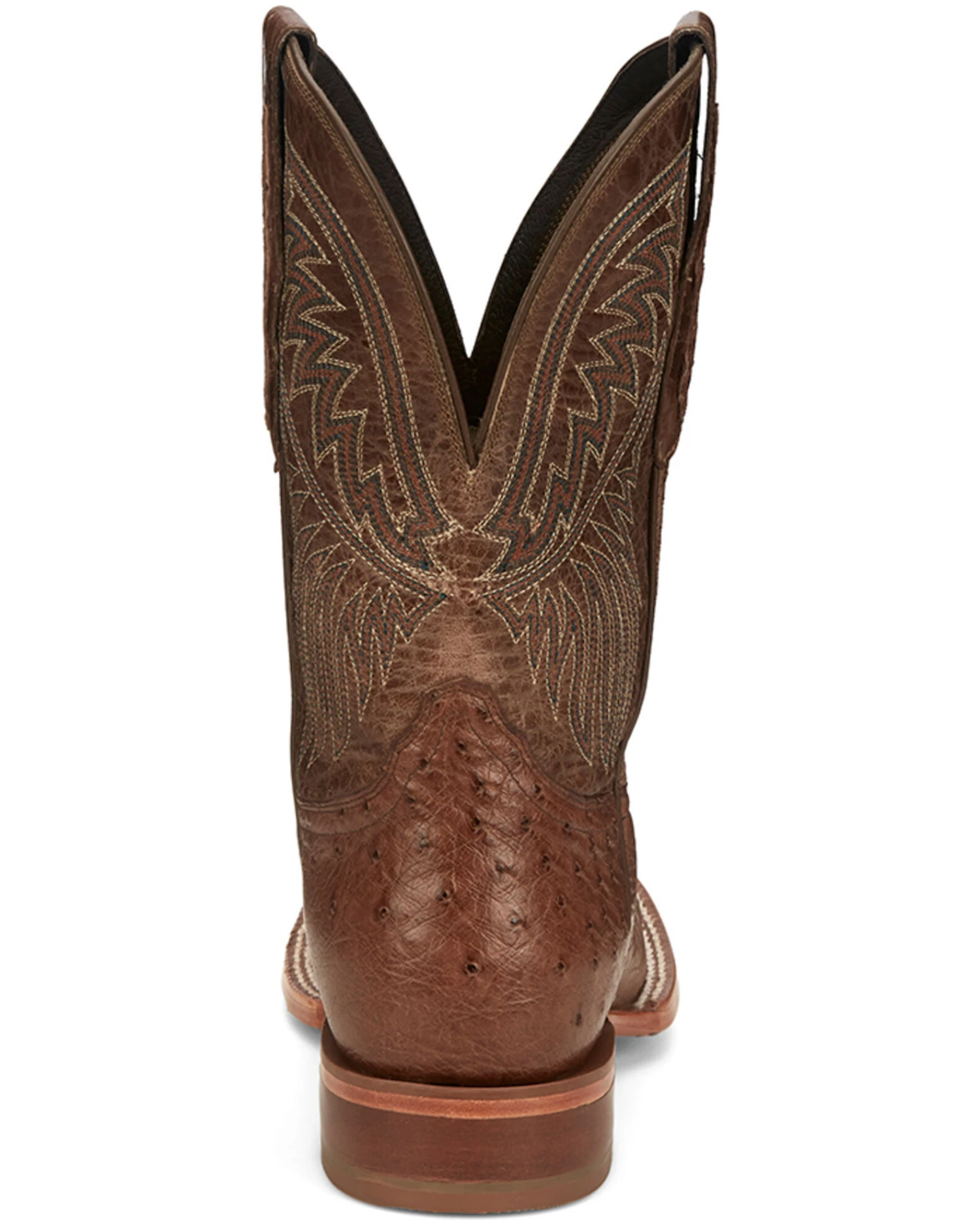 Tony Lama Men's Alamosa Smooth Ostrich Western Boots - Broad Square Toe - Image 2