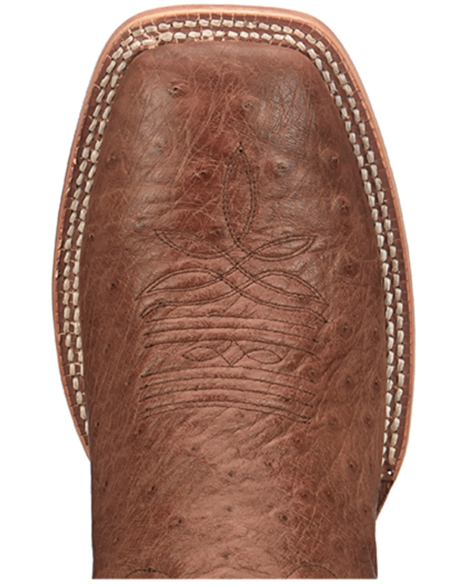 Tony Lama Men's Alamosa Smooth Ostrich Western Boots - Broad Square Toe