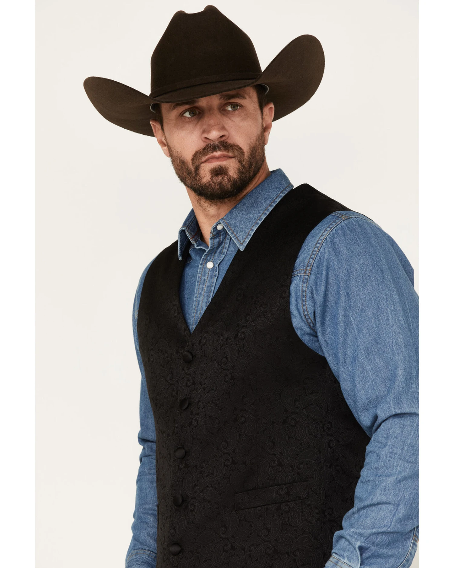 Cody James Men's Paisley Vest - Image 3