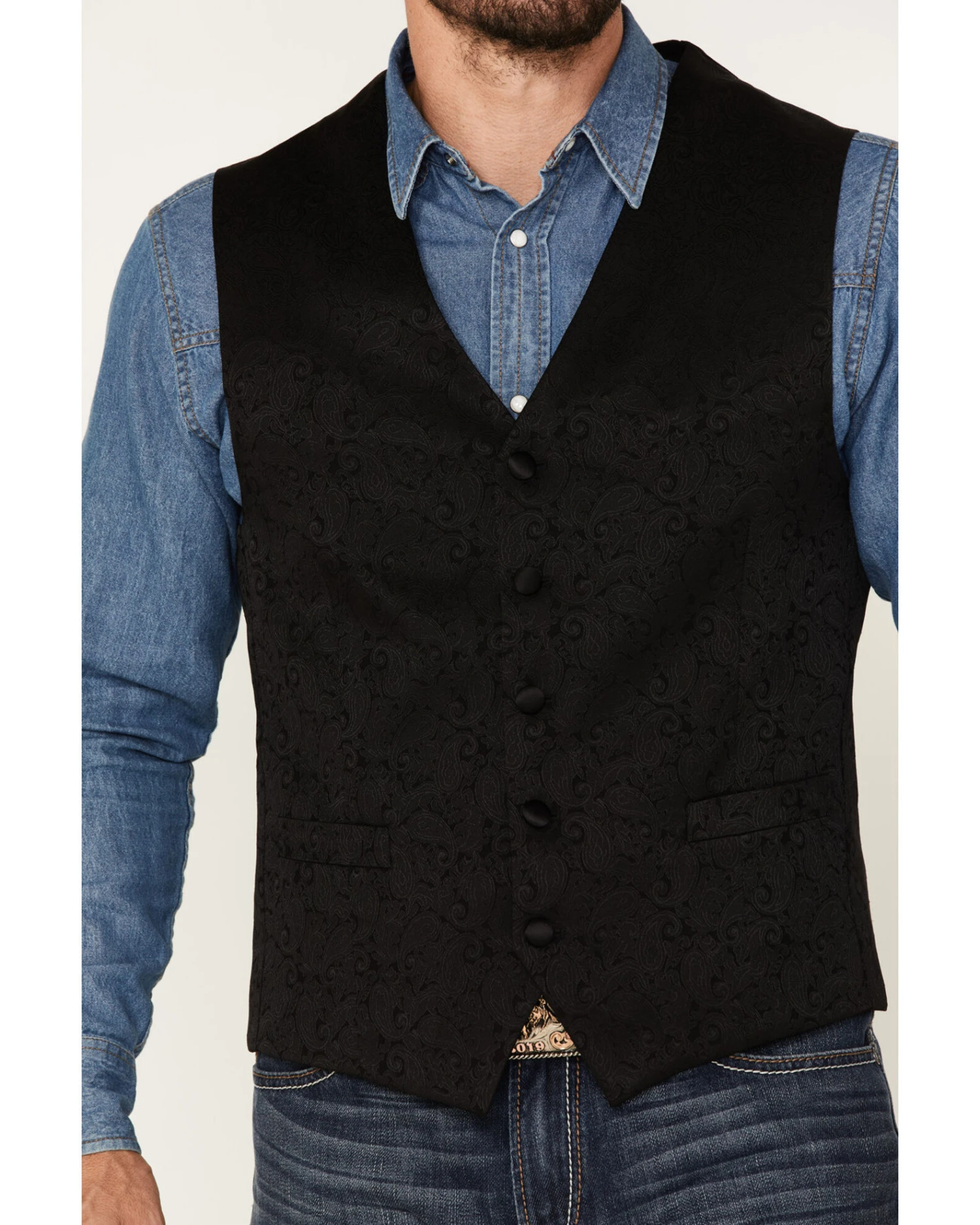 Cody James Men's Paisley Vest - Image 2