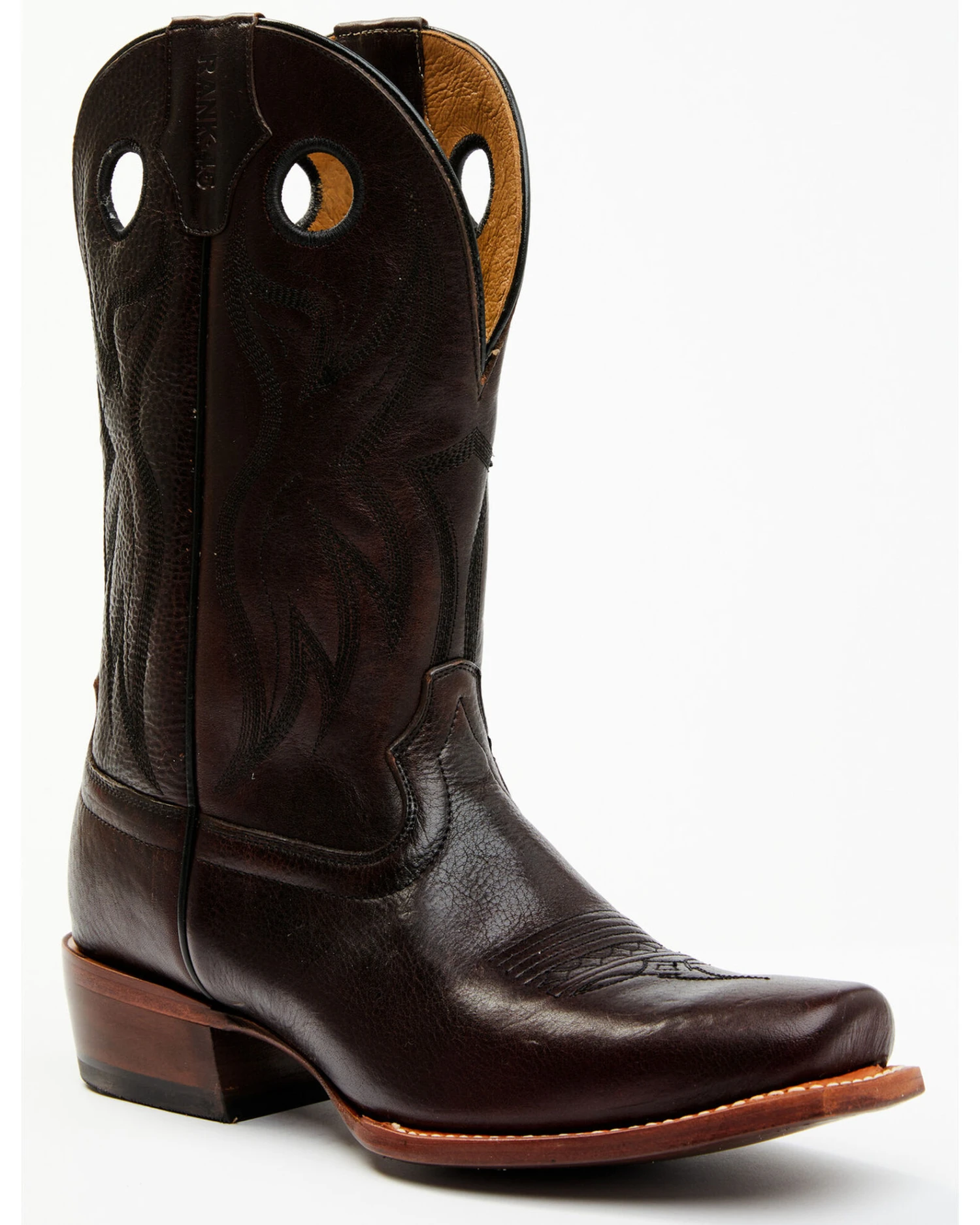 RANK 45 Men's Saloon Western Boots - Square Toe - Image 6