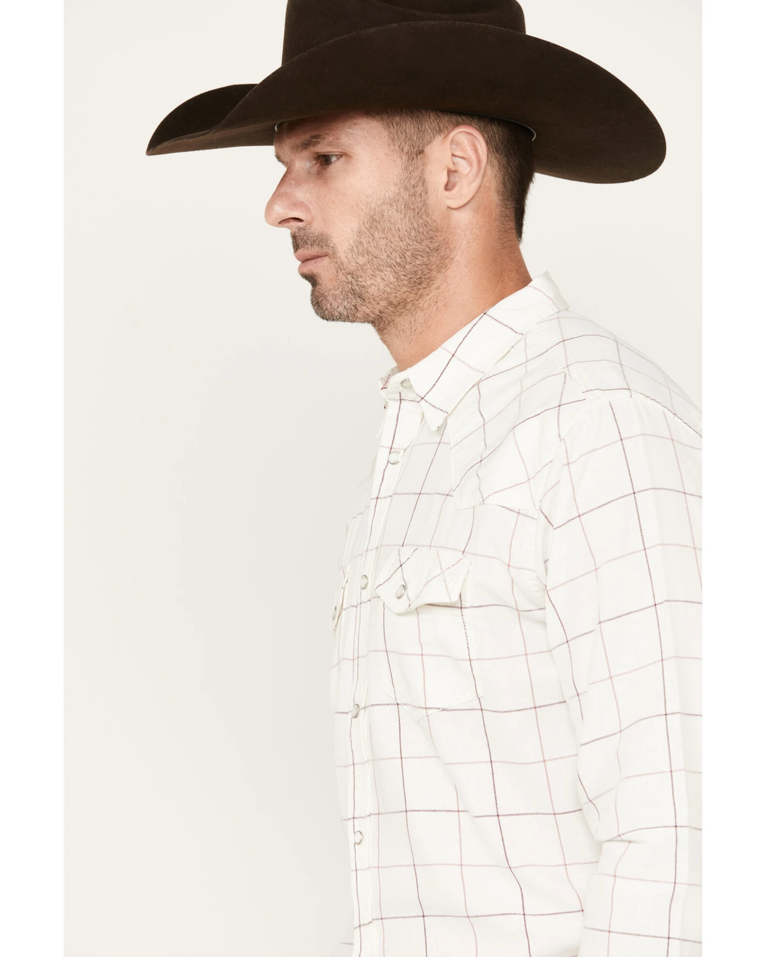 Blue Ranchwear Men's Twill Long Sleeve Pearl Snap Work Shirt - Image 4