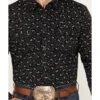 Moonshine Spirit Men's Electric Paisley Print Long Sleeve Snap Western Shirt