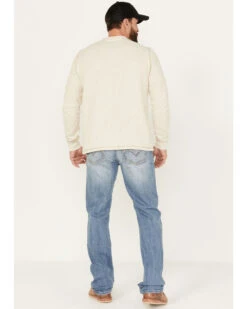 Moonshine Spirit Men's Fire Water Light/Medium Wash Slim Straight Stretch Denim Jeans