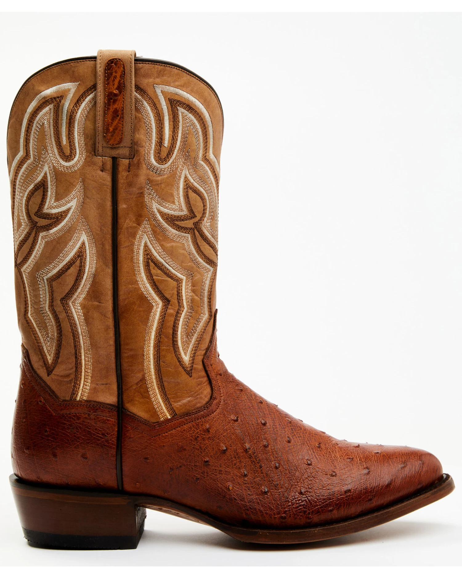 Dan Post Men's Hand Ostrich Quill Exotic Western Boots - Medium Toe
