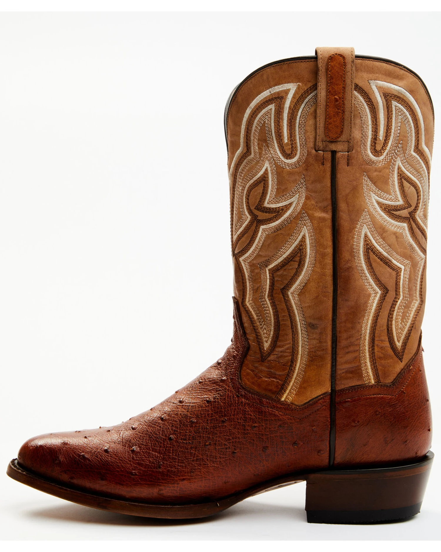 Dan Post Men's Hand Ostrich Quill Exotic Western Boots - Medium Toe - Image 5